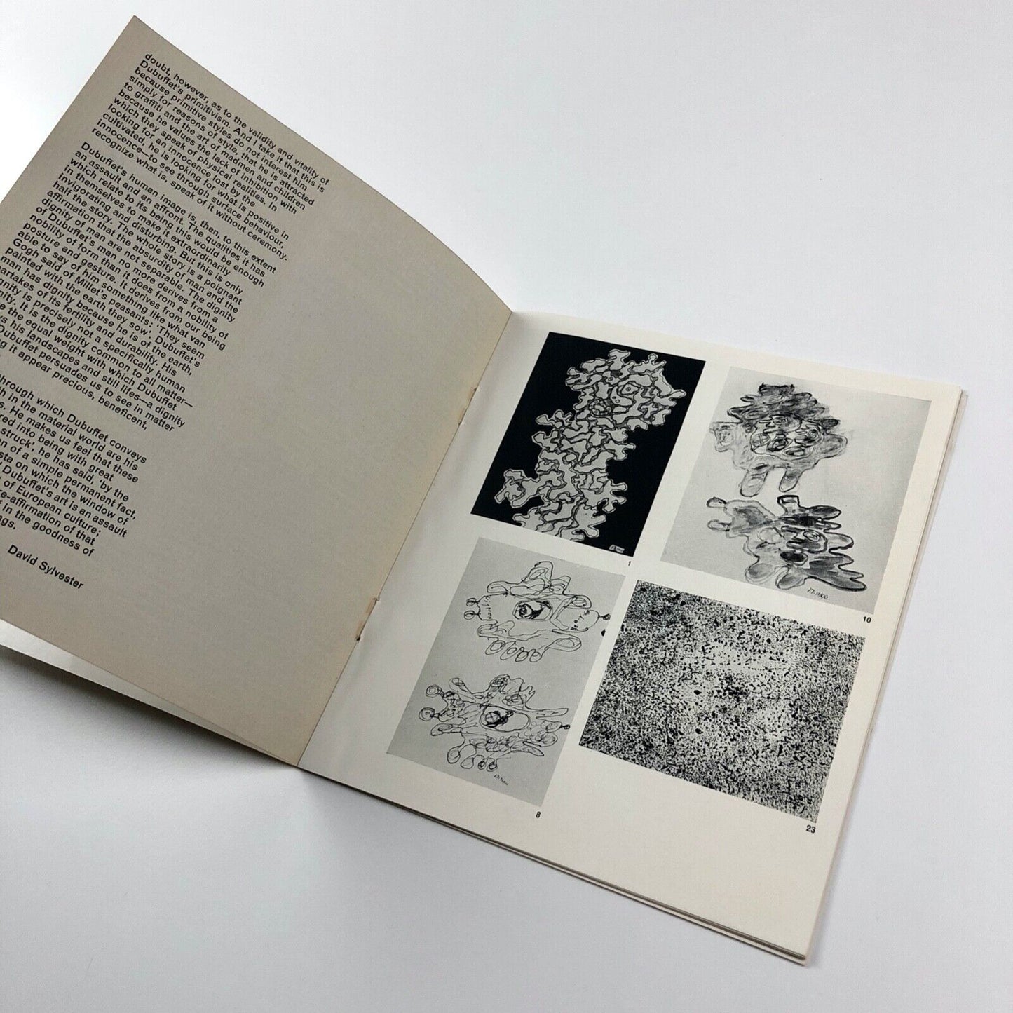 Dubuffet. Recent Gouaches and Drawings | Gordon Fraser Gallery, 1962 - catalogue design by Gordon House