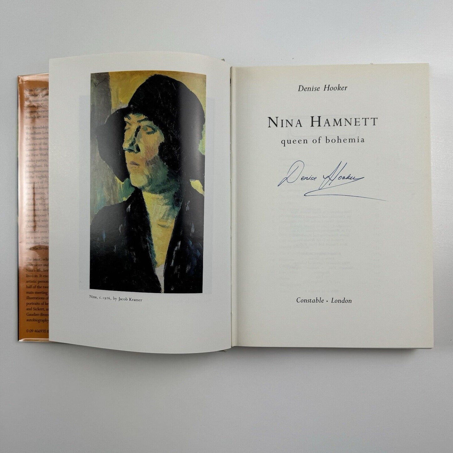 Nina Hamnett – Queen of Bohemia by Denise Hooker | Constable, 1986 | signed by the author
