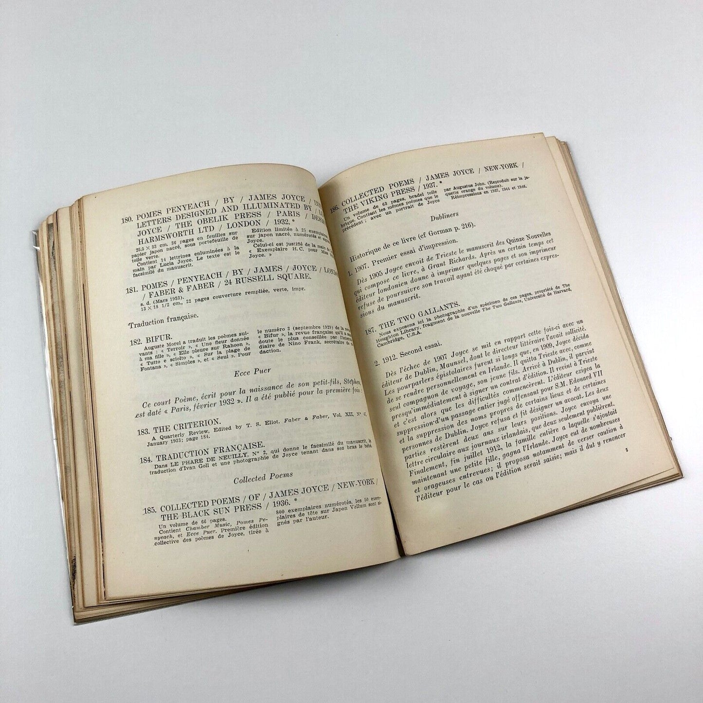 Sa vie, son oeuvre, son rayonnement James Joyce 1949 exhibition, La Hune, Paris