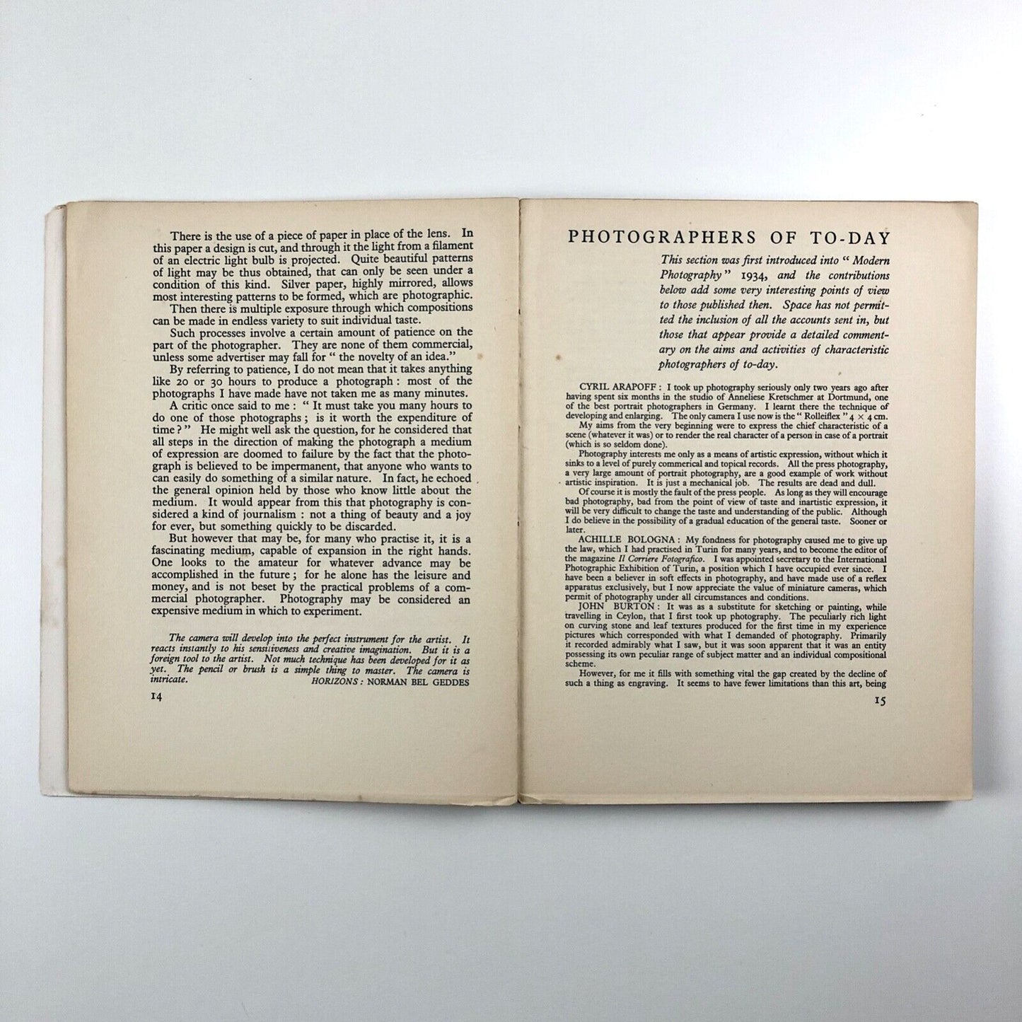 Modern Photography. The Studio annual of camera art 1935-36 | Edited by C.G. Holme, 1936