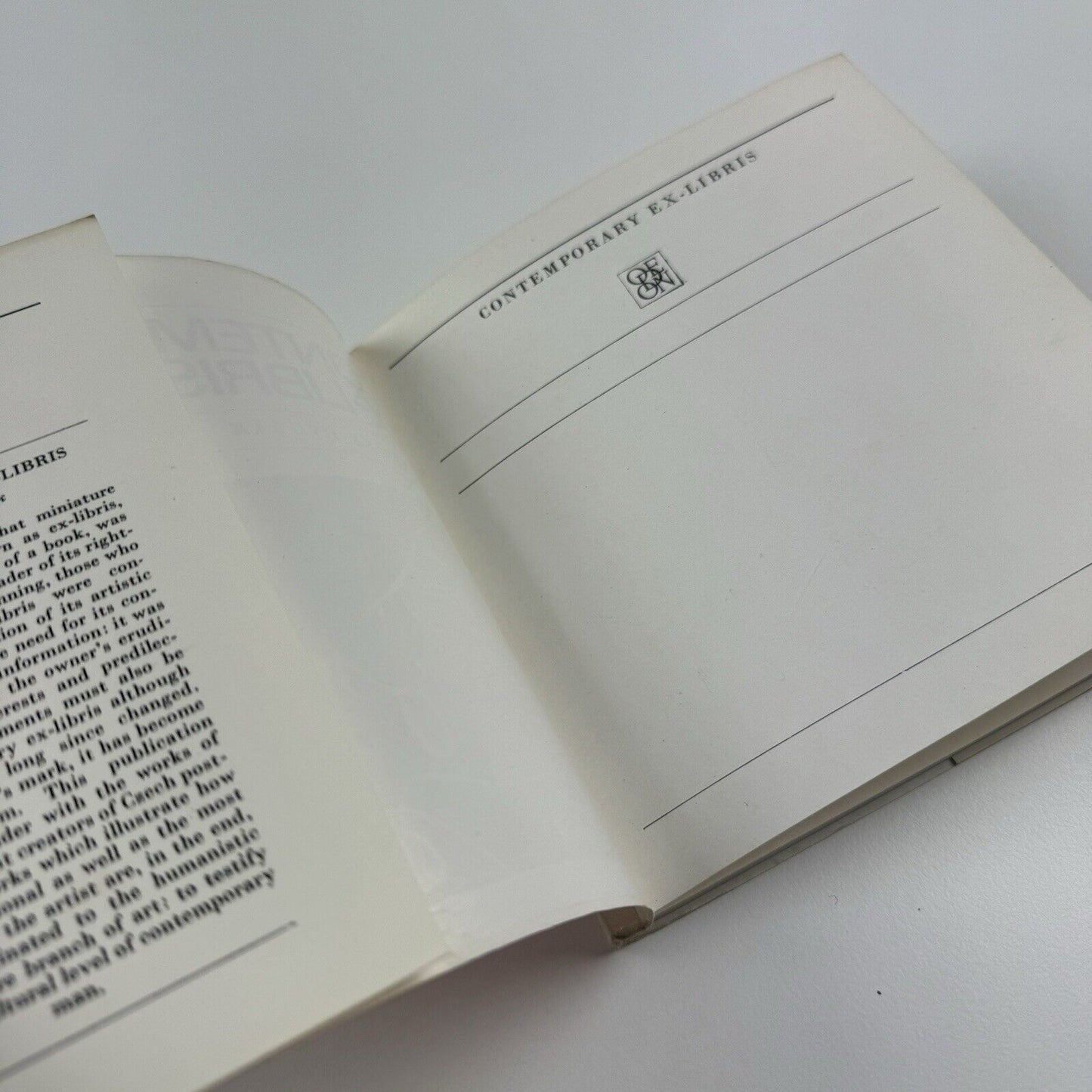 Contemporary ex-libris by Frantisek Dvorak | Contemporary Czech art | Odeon, 1979
