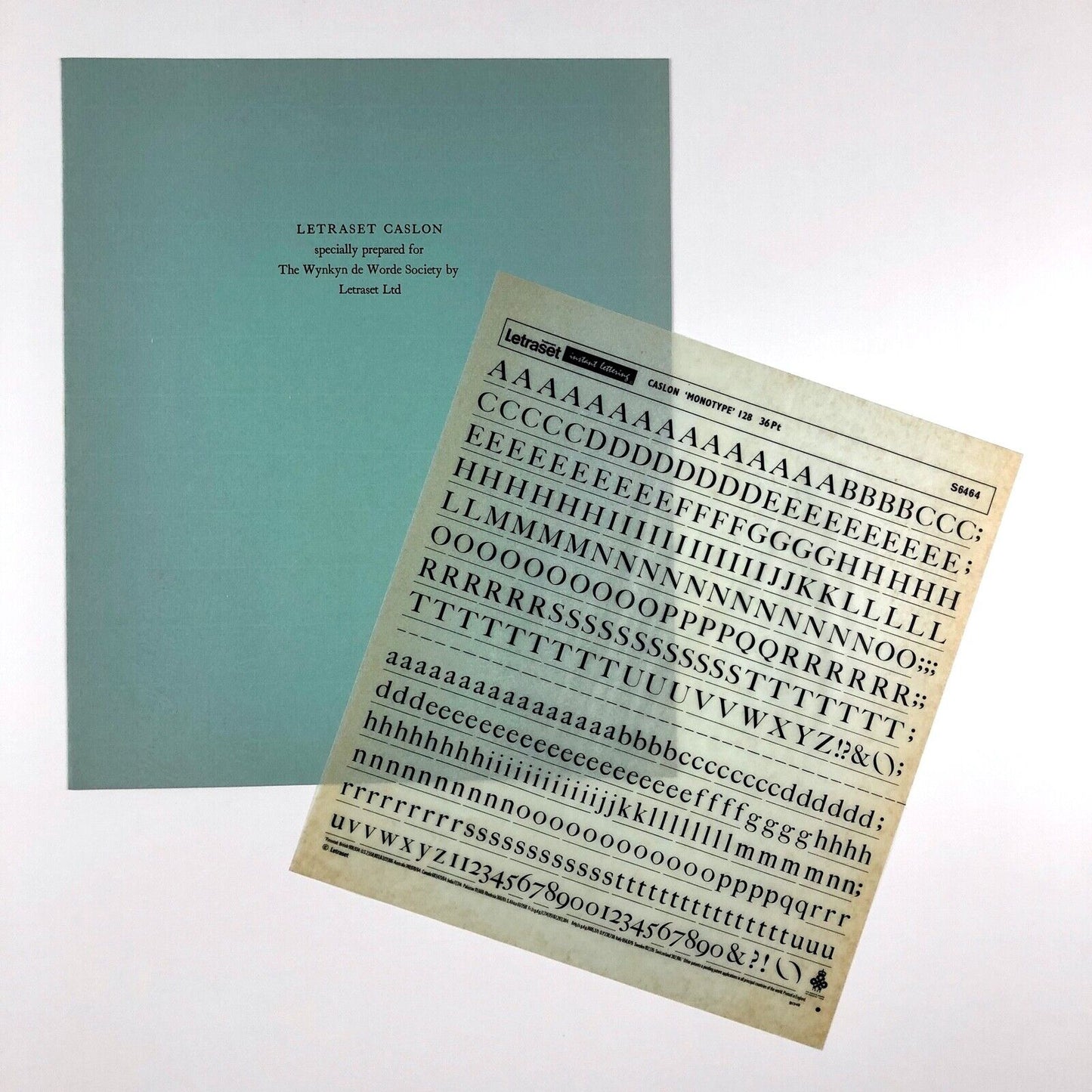 William Caslon 1766–1966 | Wynkyn de Worde | Portfolio with nine inserts, 1966