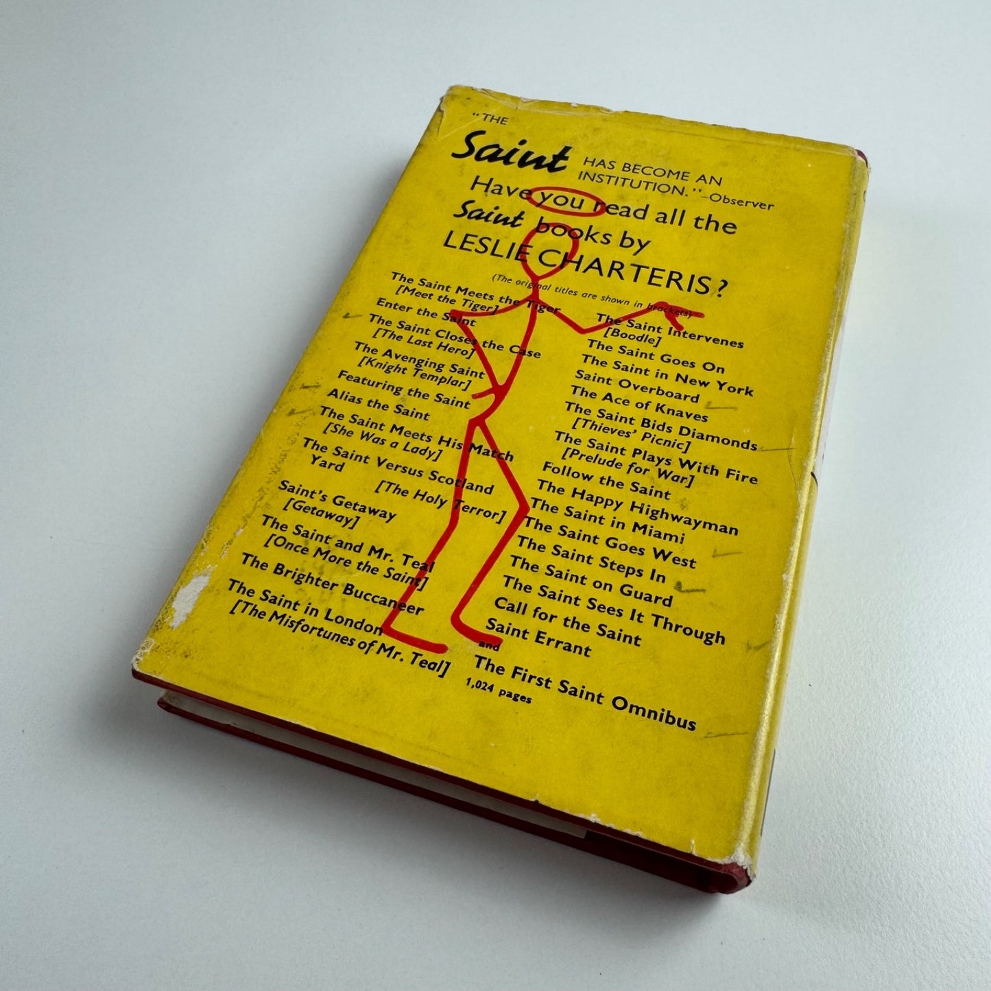 Alias The Saint by Leslie Charteris. Hodder & Stoughton, 1949 edition, 19th impression