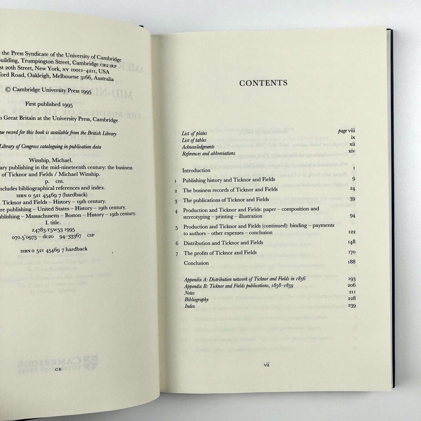 American Literary Publishing in the Mid-nineteenth century. The Business of Ticknor and Fields | Michael Winship | Cambridge University Press, 1995