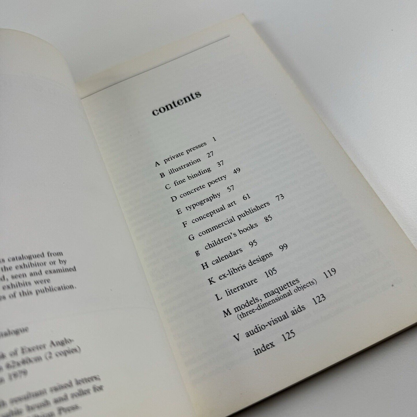 The Open & Closed Book. Contemporary Book Arts | Victoria & Albert Museum, 1979