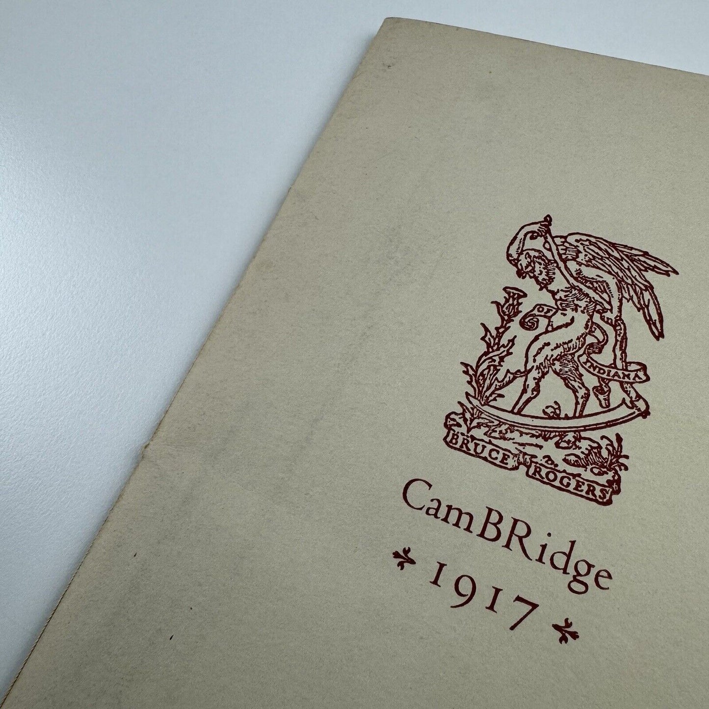 Report on the Typography of Cambridge University Press | Bruce Rogers | Wynkyn de Worde Society, 1968