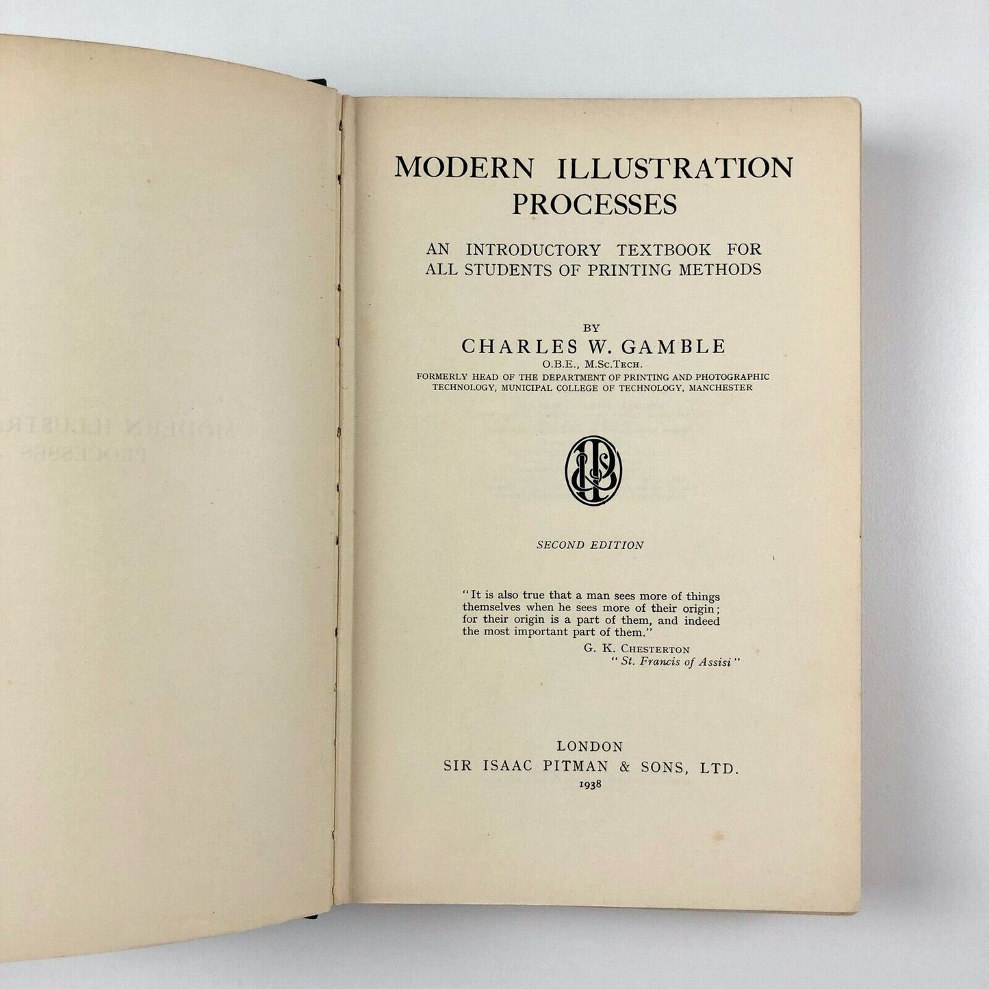Modern Illustration Processes by Charles W. Gamble | Pitman Press, 1948
