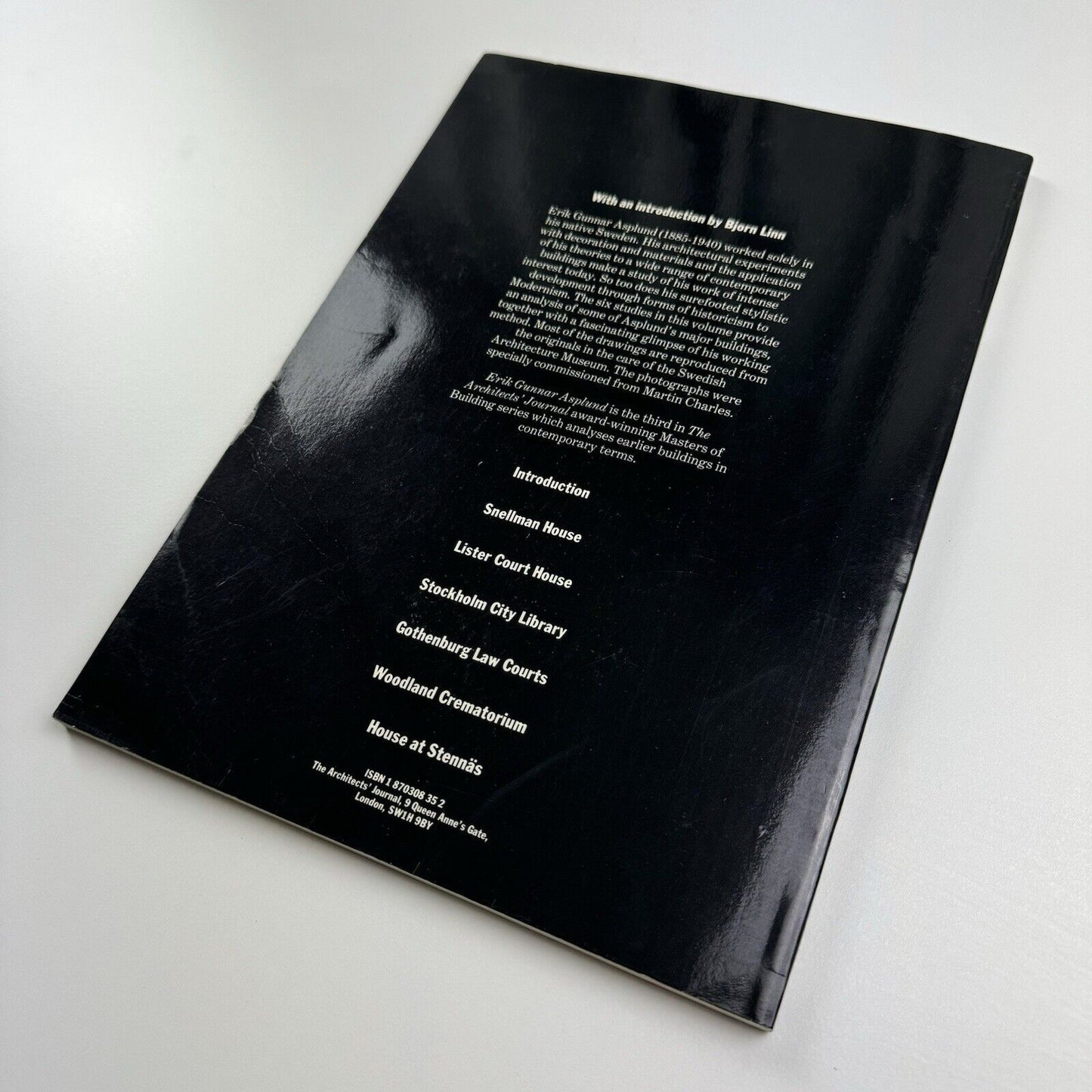 Erik Gunnar Asplund edited by Dan Cruickshank | AJ Masters of Building, 1988