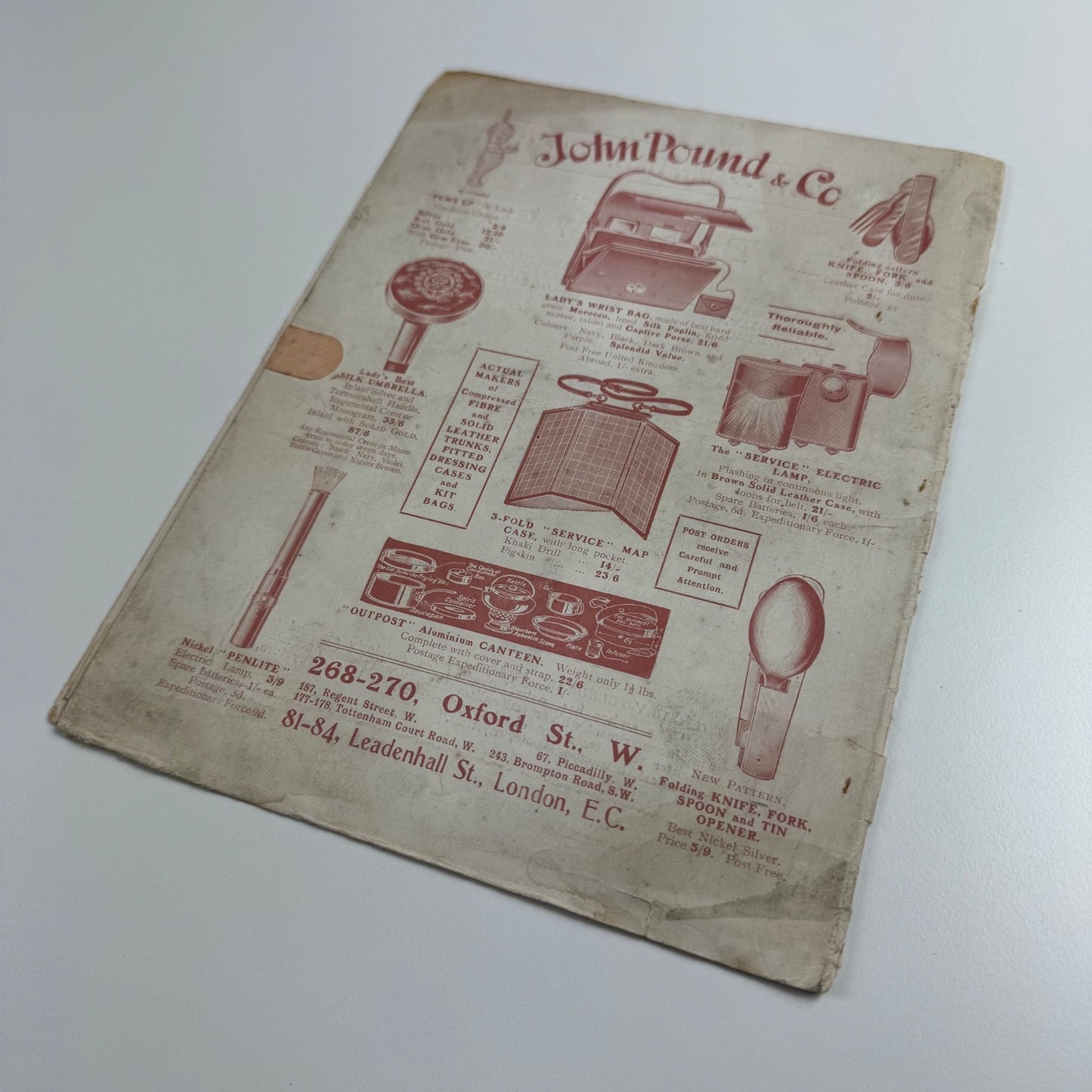 Programme New Theatre ‘The Riddle’ by Anthony Wharton & Morley Roberts 1916