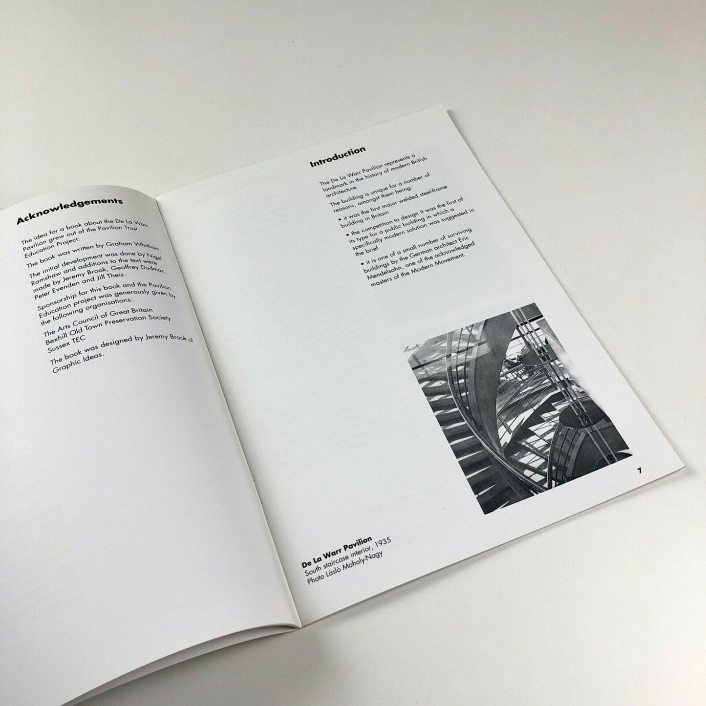 Pamphlet for The De La Warr Pavilion Education Project Pavilion Trust, Bexhill-on-Sea, 1994
