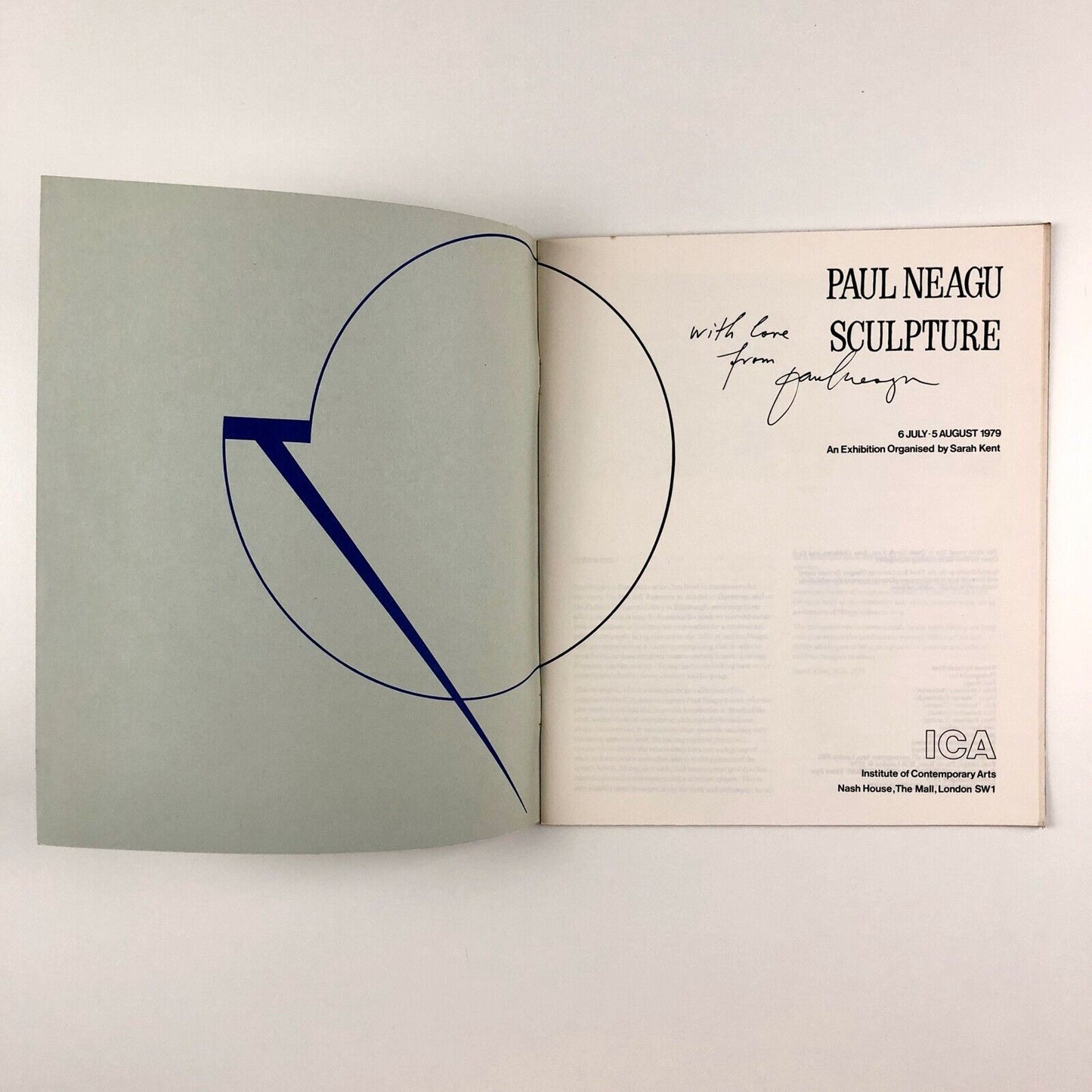 Paul Neagu Sculpture | ICA Institute of Contemporary Arts catalogue, 1979 | Signed by the artist