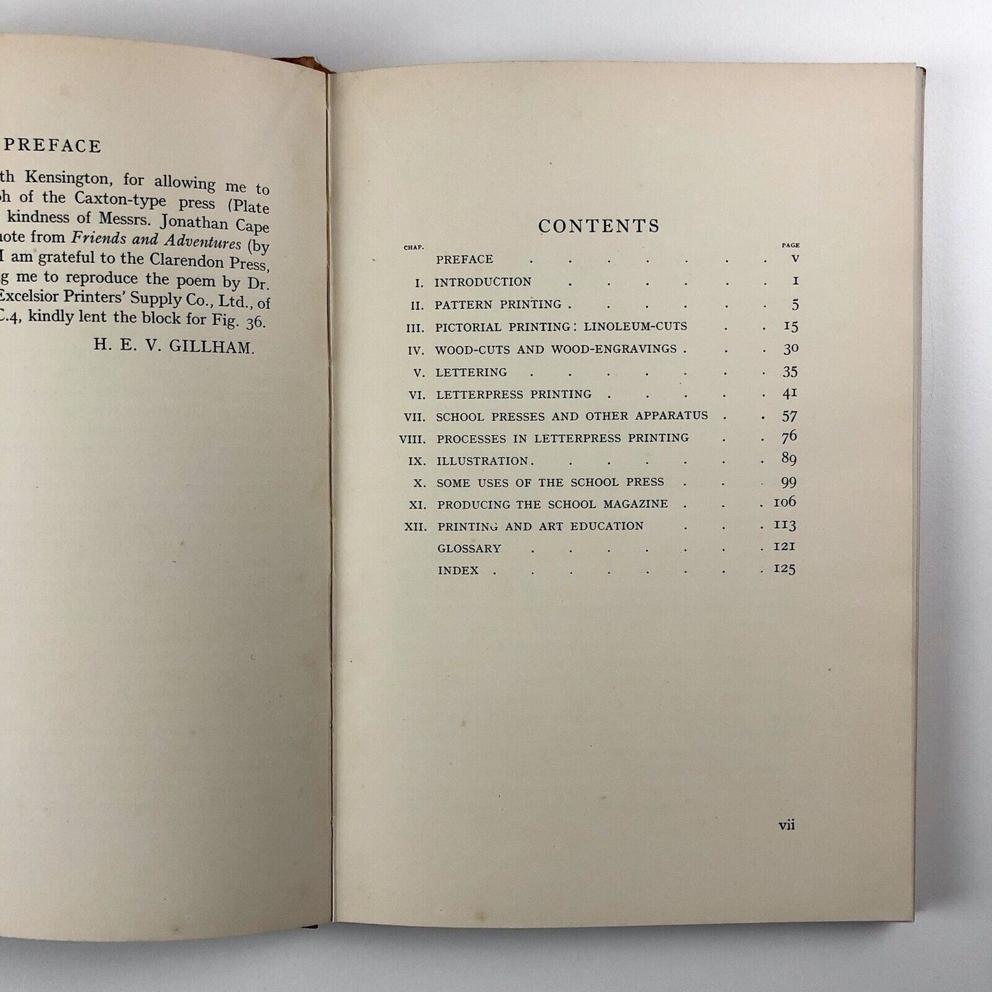 Printing – A Craft for Schools by H.E.V. Gillham | Pitman, London 1933