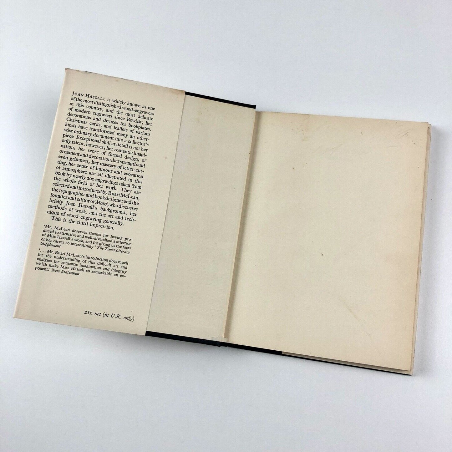 The Wood Engravings of Joan Hassall intro Ruari McLean | Oxford University Press, 1971