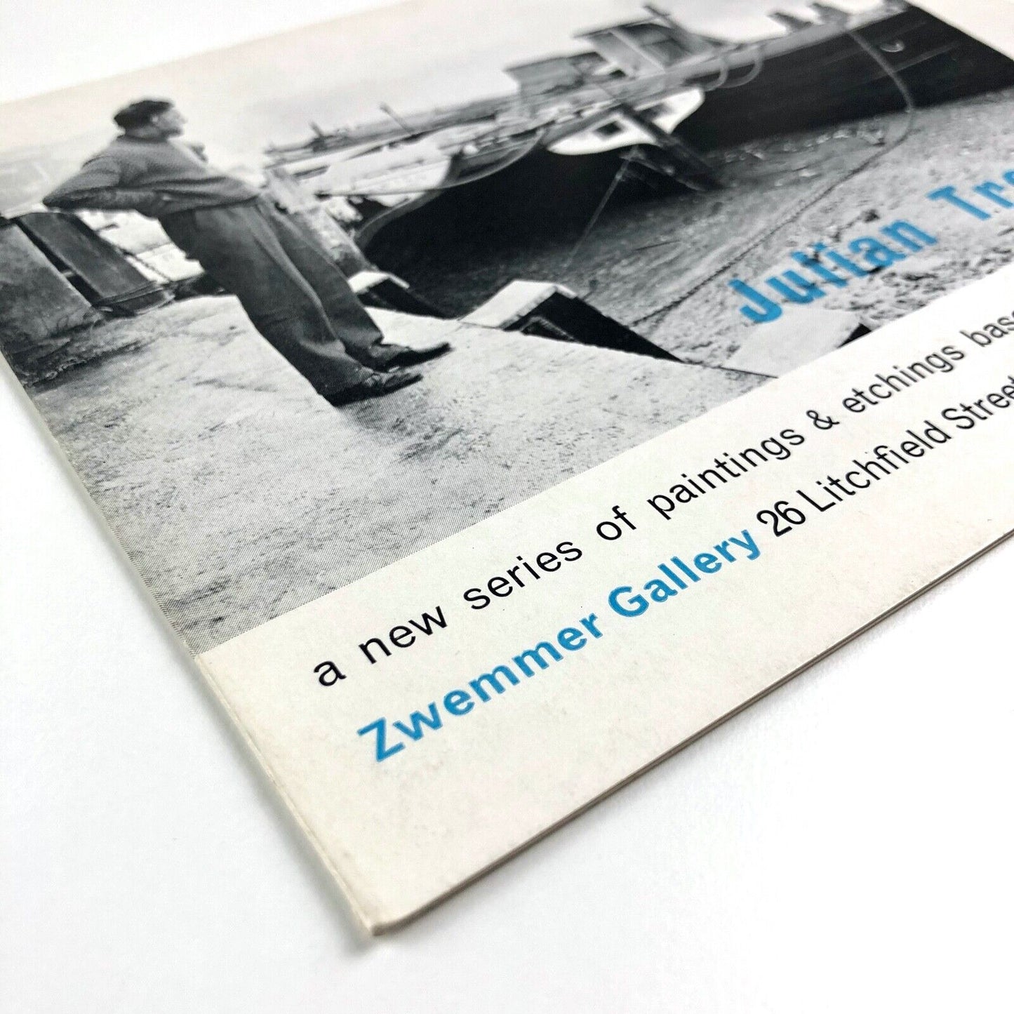 Leaflet for Julian Trevelyan a new series of paintings & etching based on the theme of the river. | Zwemmer Gallery exhibition, 1963