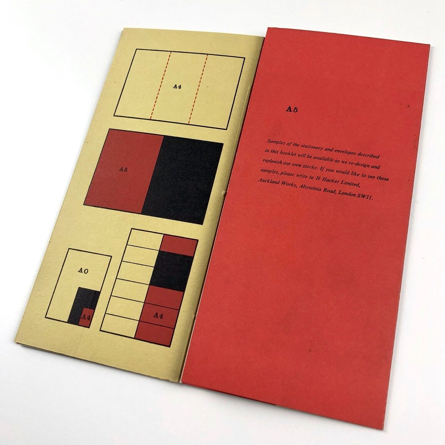A-Series paper standardisation booklet | H Hacker Design Group | Circa 1970?