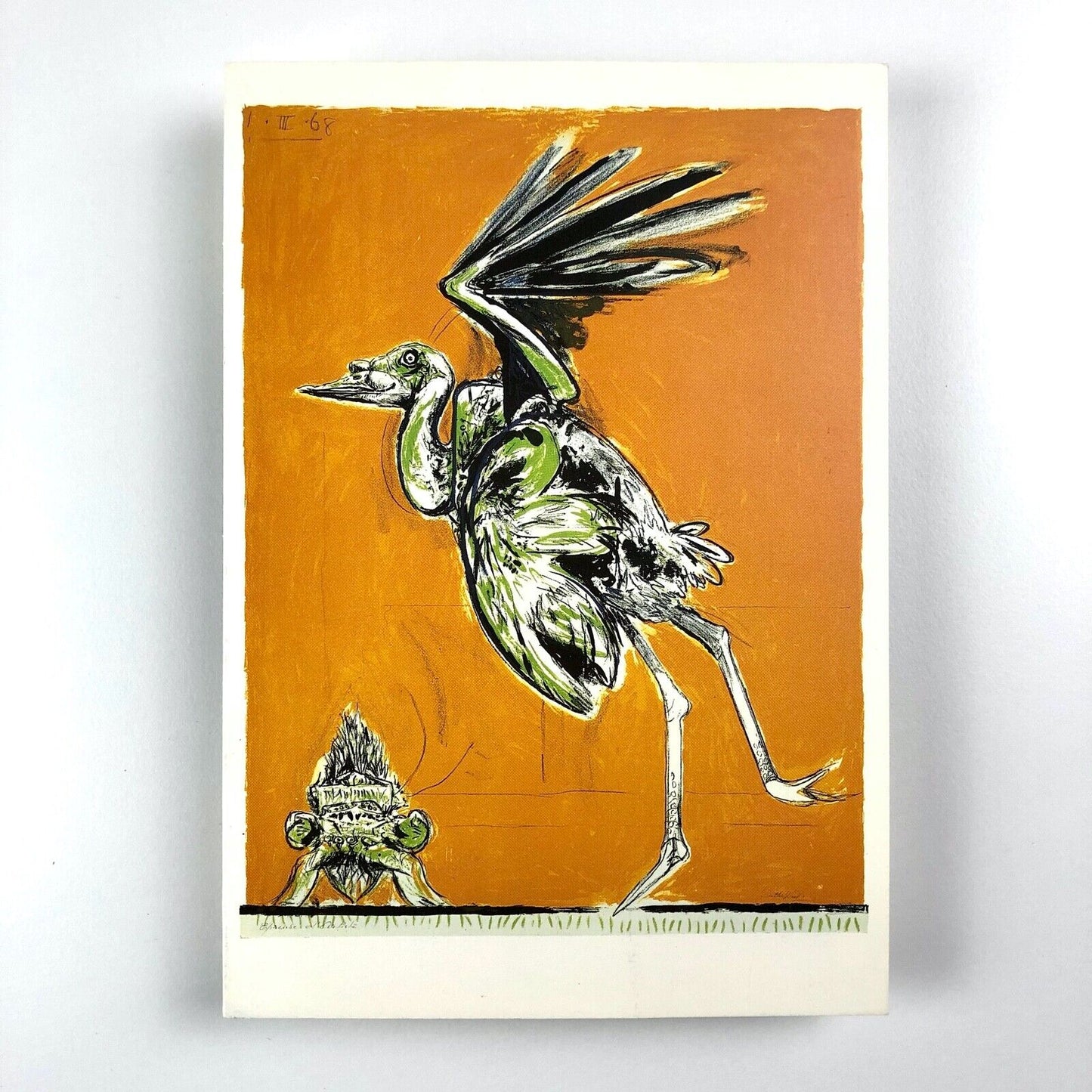 Graham Sutherland Printmaking exhibition – folded card | Redfern Gallery, 1989