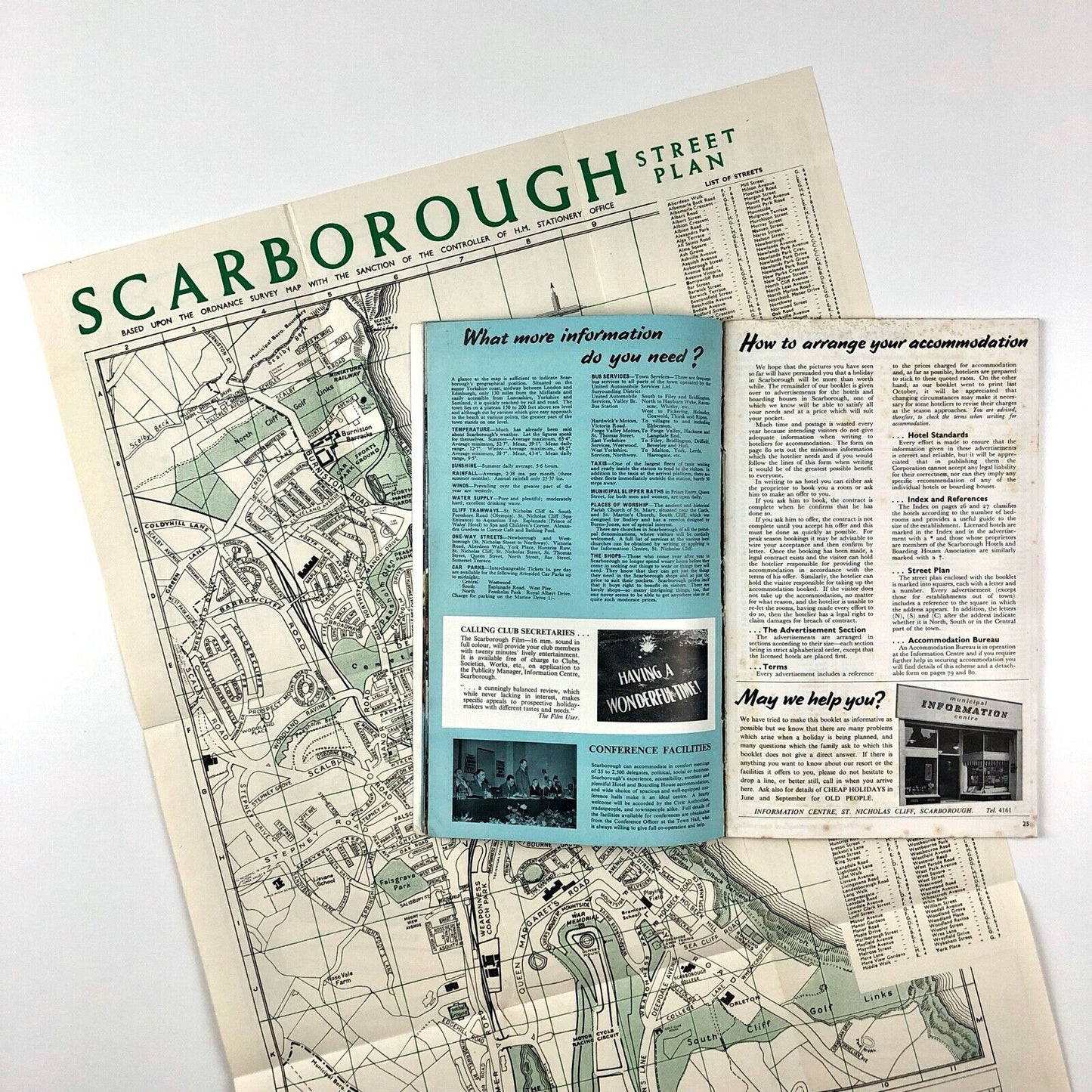 The Story of Scarborough tourism booklet | Introduction by Derrick Boothroyd, 1950s