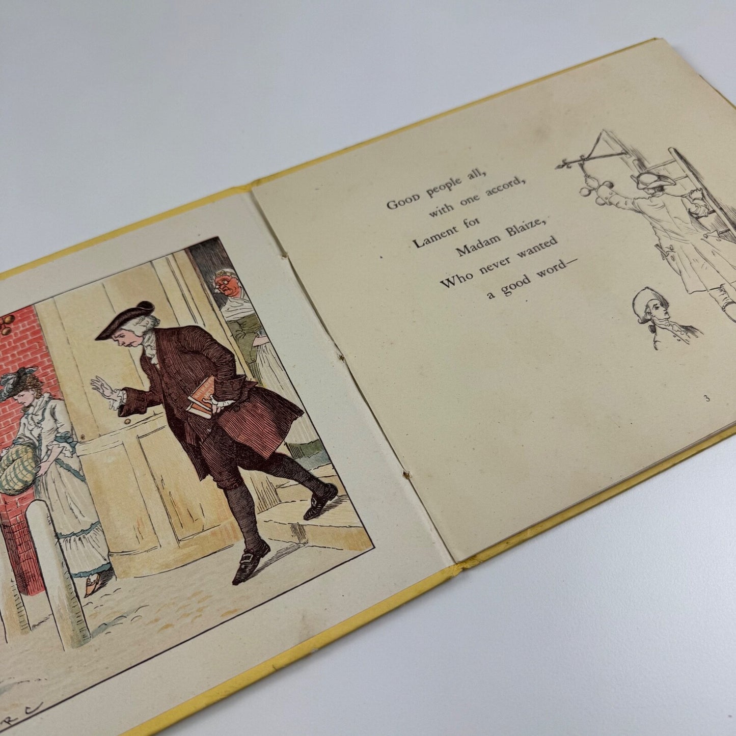 An Elegy on the Glory of her Sex. Mrs Mary Blaize by Randolph Caldecott. R. Caldecott’s Picture Books, Frederick Warne and Co, undated