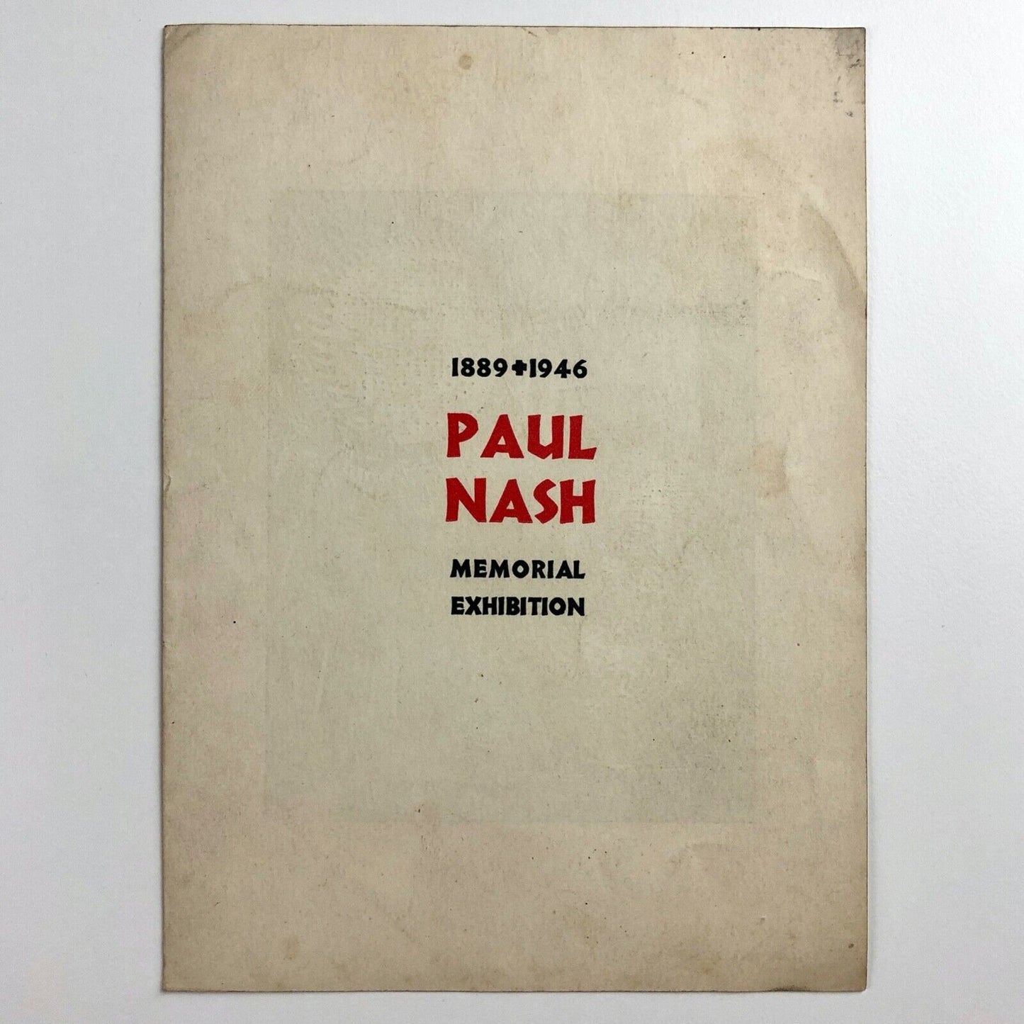 Private view invitation for Paul Nash Memorial Exhibition 1889-1946 | The Tate and Arts Council, 1946