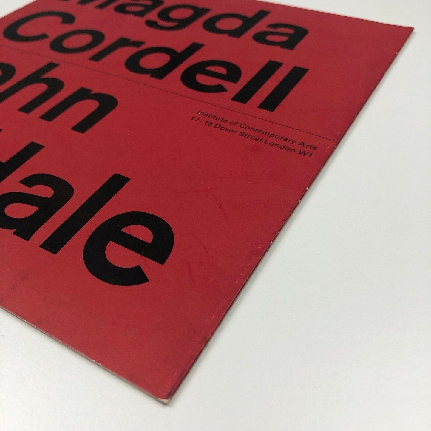 Magda Cordell / John McHale, ICA exhibition leaflet 1961 | Designed by Gordon House