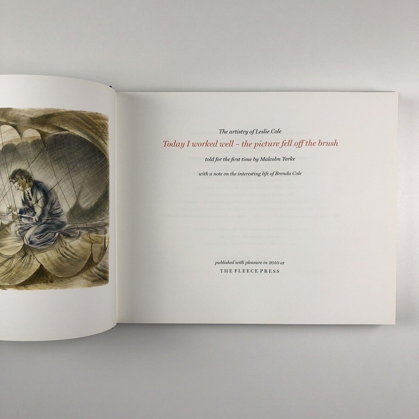 The artistry of Leslie Cole by Malcolm Yorke | The Fleece Press, 2010