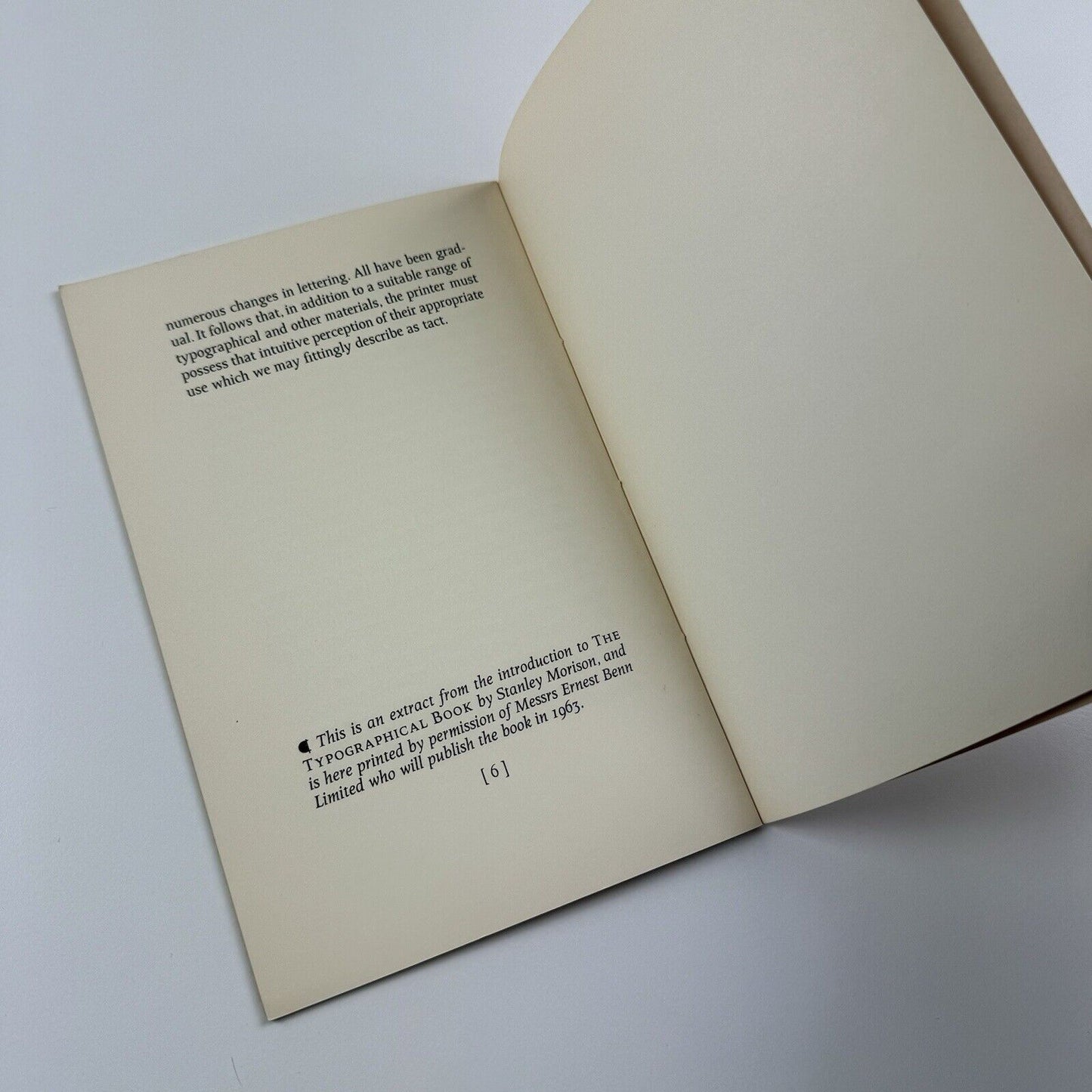 Tact in Typographical Design by Stanley Morison | A Type Specimen designed by Will Carter at The Rampant Lions Press, 1962