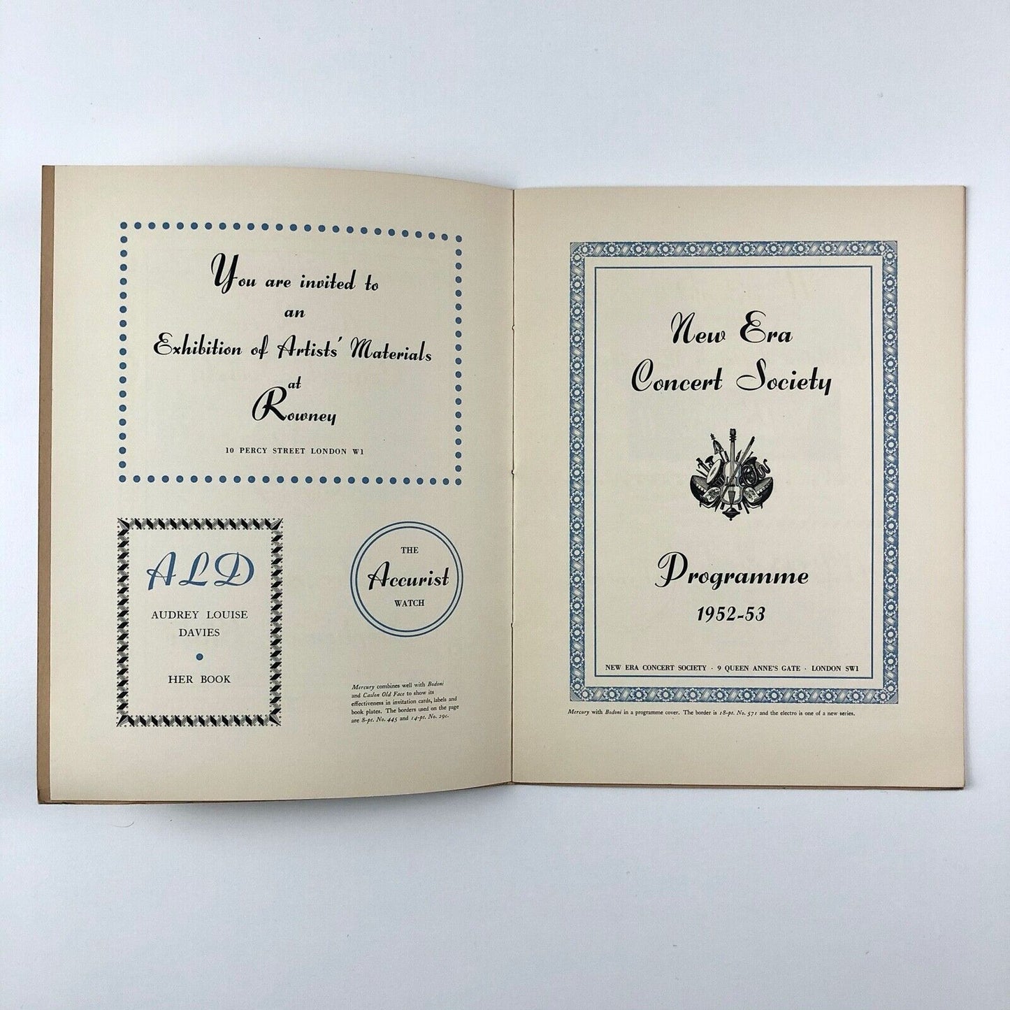 Mercury and Mercury Light – two new script types | Stephenson Blake 1950s