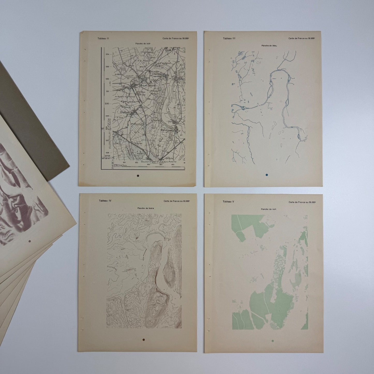 Établissement d’une feuille de la carte de France | Géographique de l’armée 1936