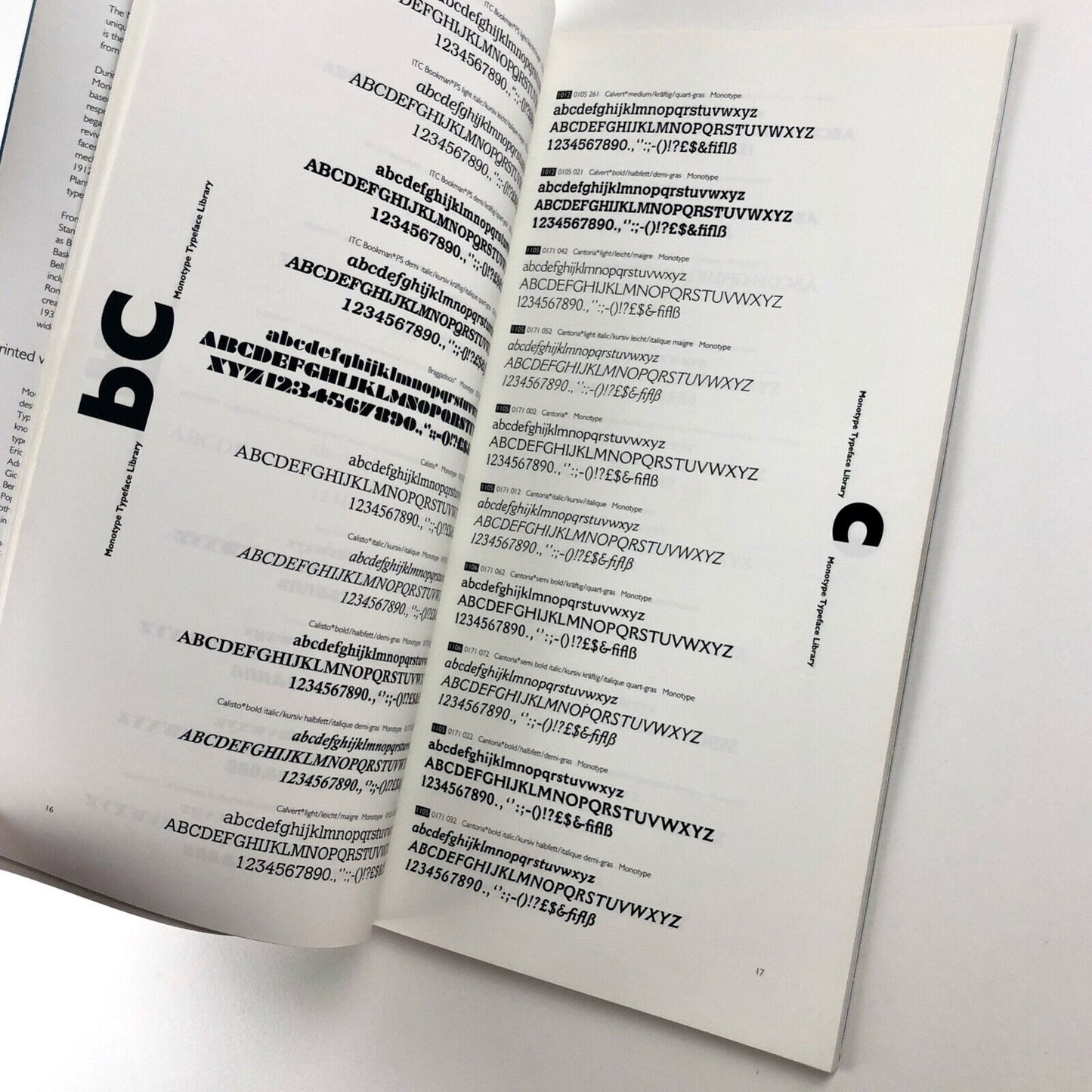 Monotype Typeface Library 91.12. | Monotype classic fonts, 1991