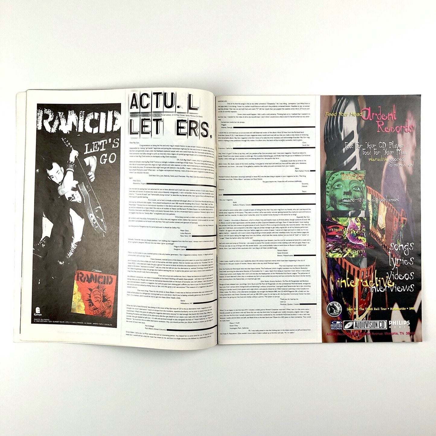 Raygun magazine no. 24 | Throwing Muses, Eddie Vedder, Mudhoney issue | March 1995