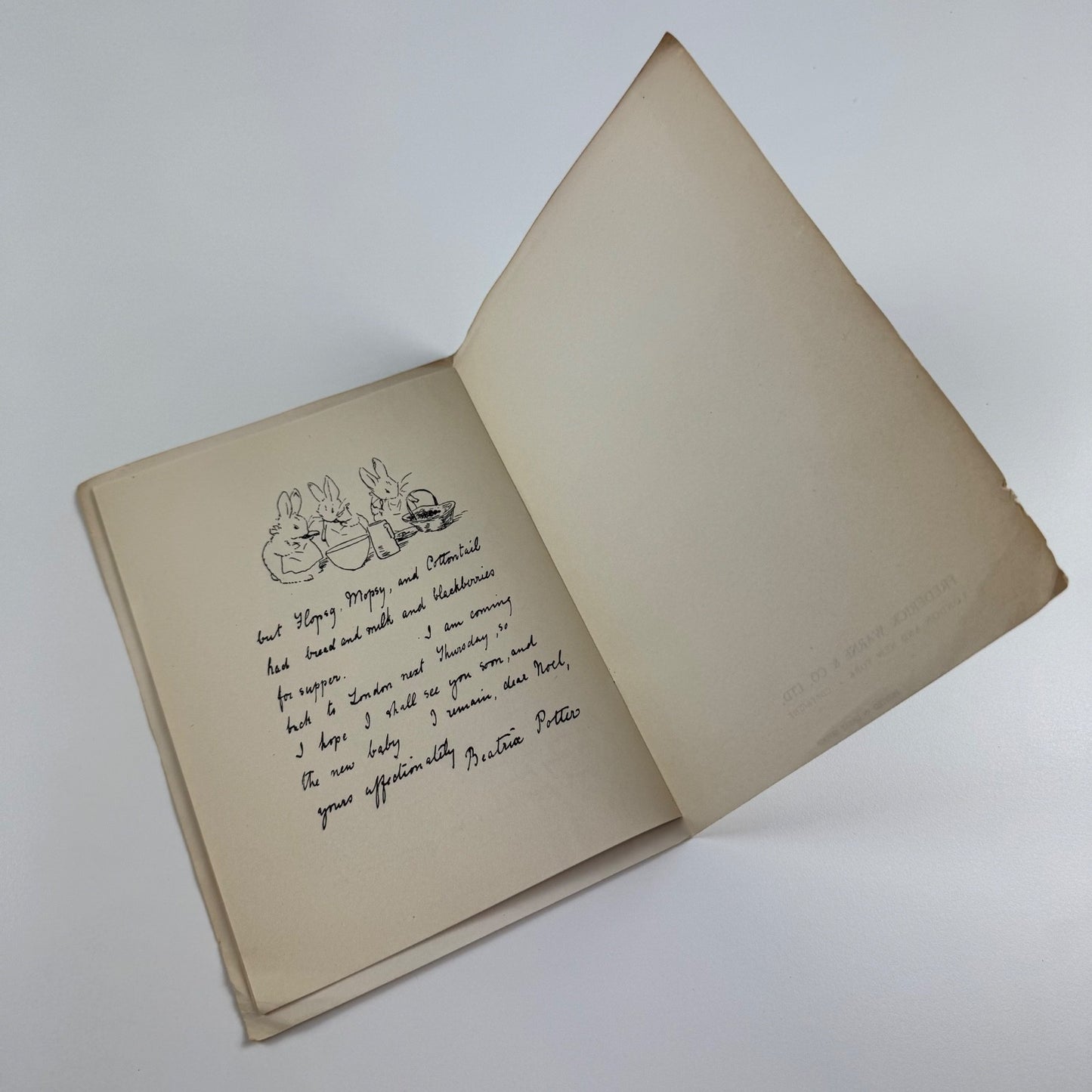 A souvenir of the Beatrix Potter Centenary Exhibition National Book League 1966