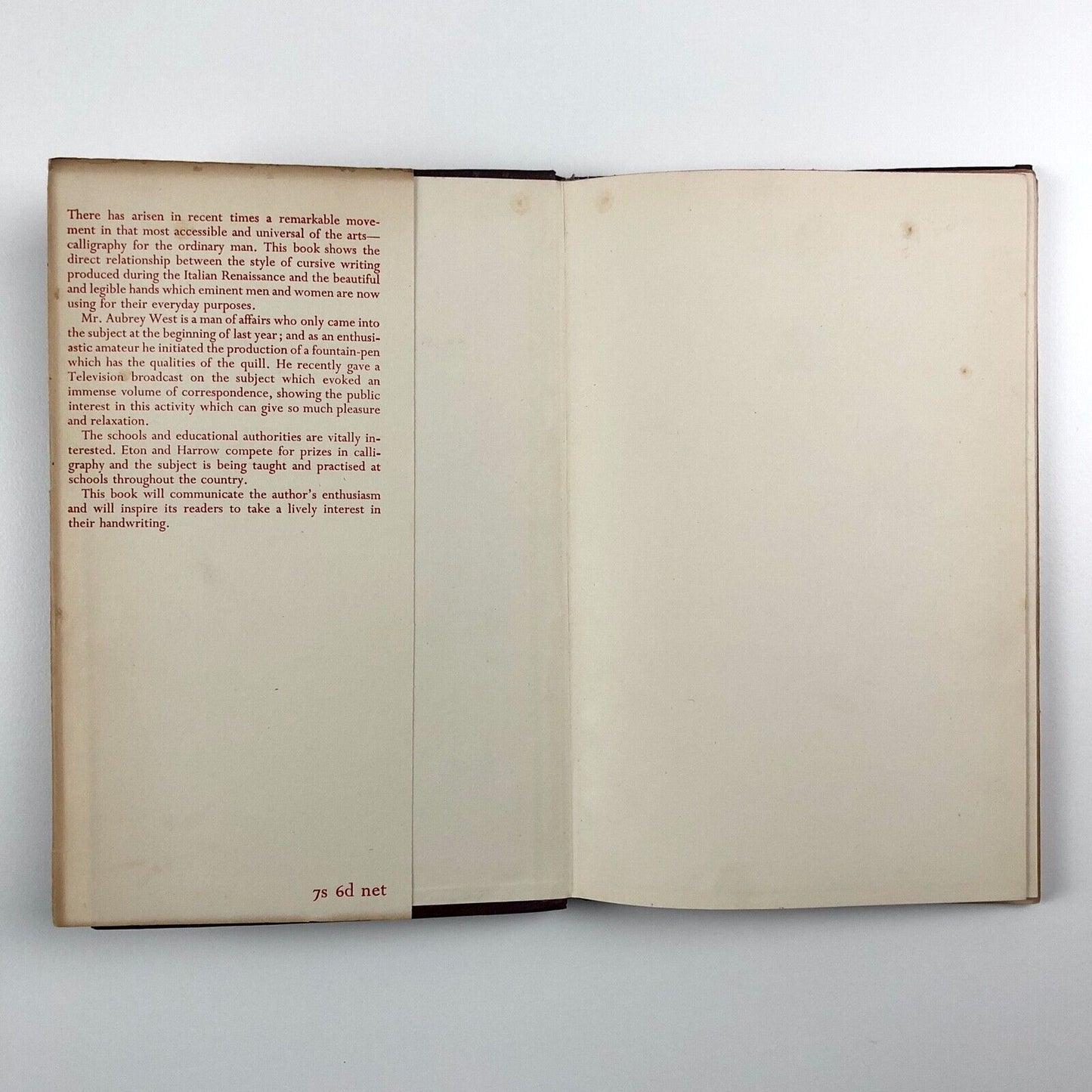 Written by Hand by Aubrey West | George Allen and Unwin, 1951
