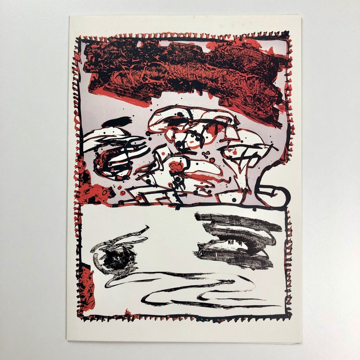 Pierre Alechinsky. Private view invitation | Ronny van de Velde 1999