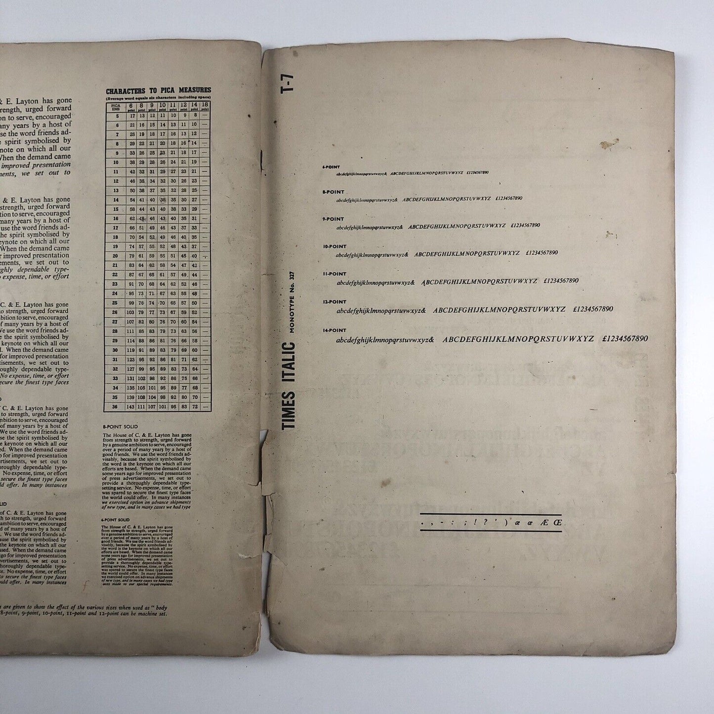 The House of C & E Layton type specimen book | Undated