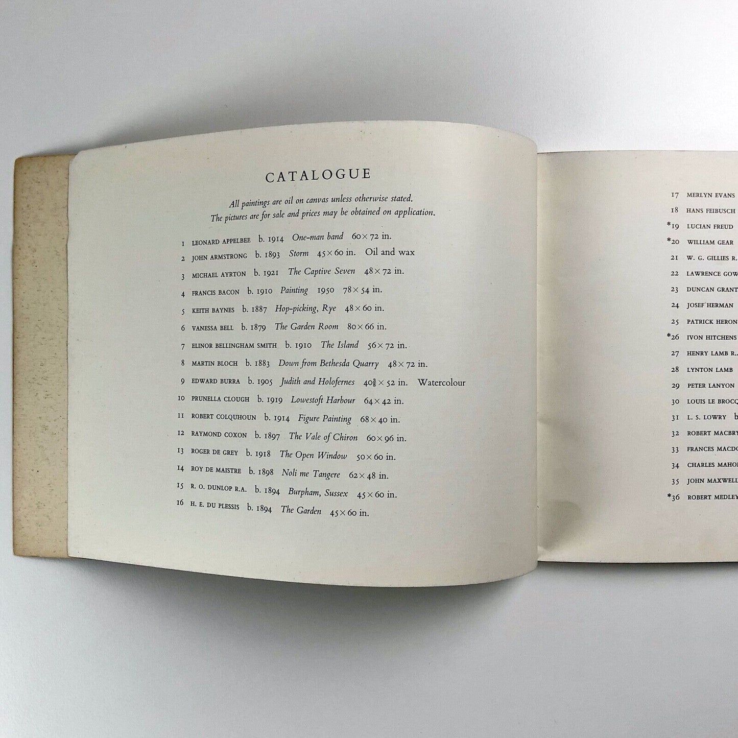 Sixty (60) paintings for ’51 Festival of Britain | Exhibition catalogue, 1951
