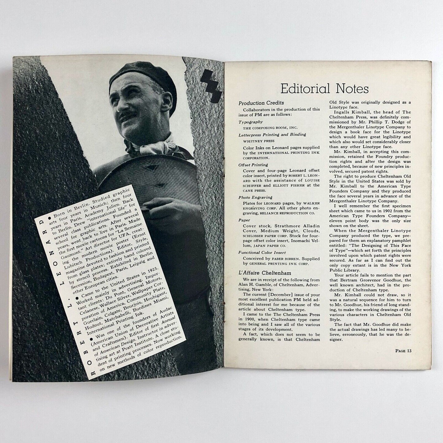 PM – Journal for Production Managers & Art Directors | Vol 3, No 5, January 1937
