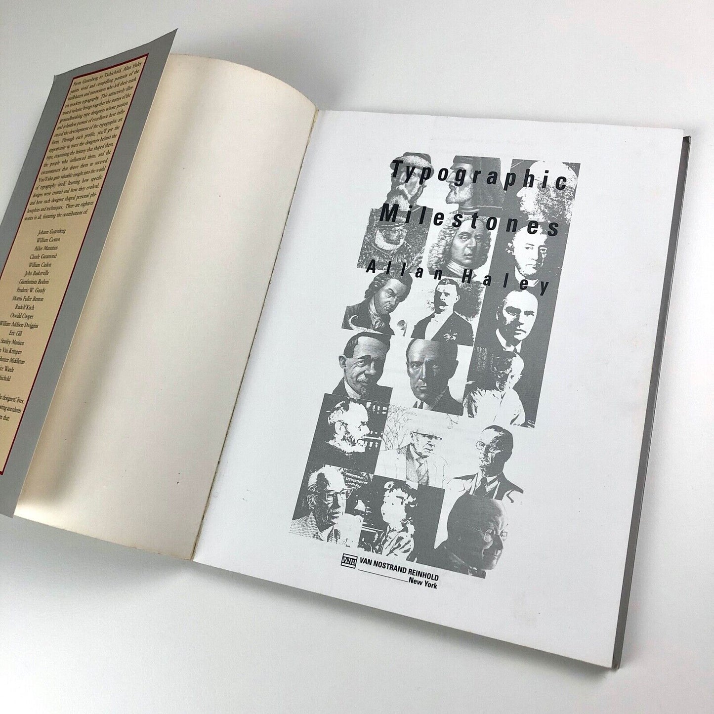 Typographic Milestones by Allan Haley | Van Nostrand Reinhold, 1992