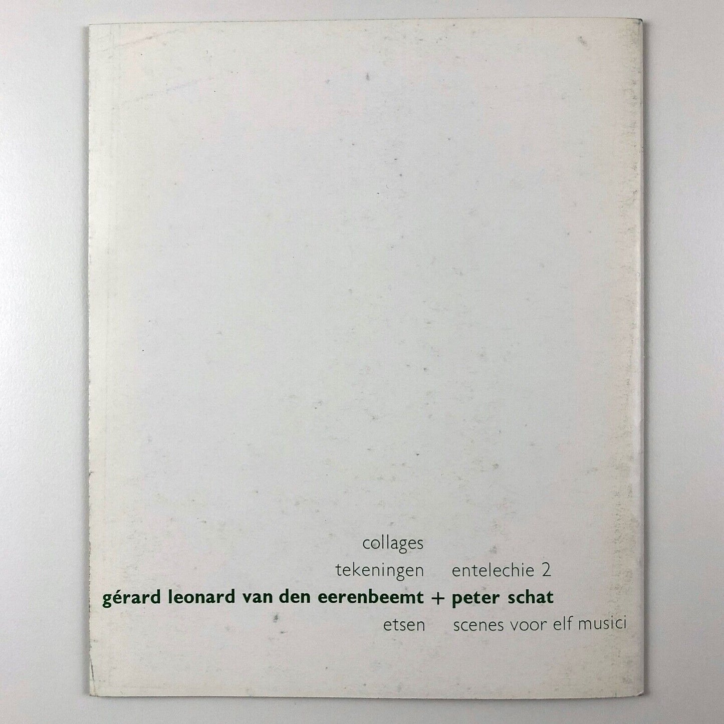 Gérard Leonard / Peter Schat | Stedelijk Museum catalogue | Cat. no. 319, 1962