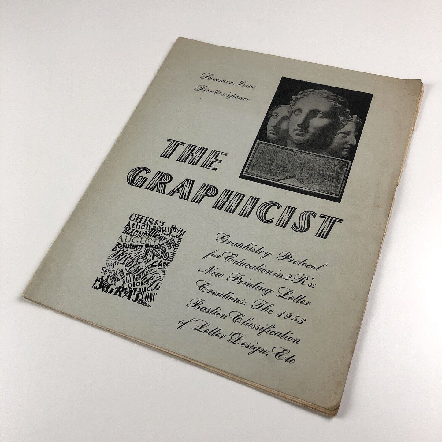 The Graphicist Journal of Alphabetics & International Graphicae No. 1 | A.J. Bastien at Colneside Press, 1957