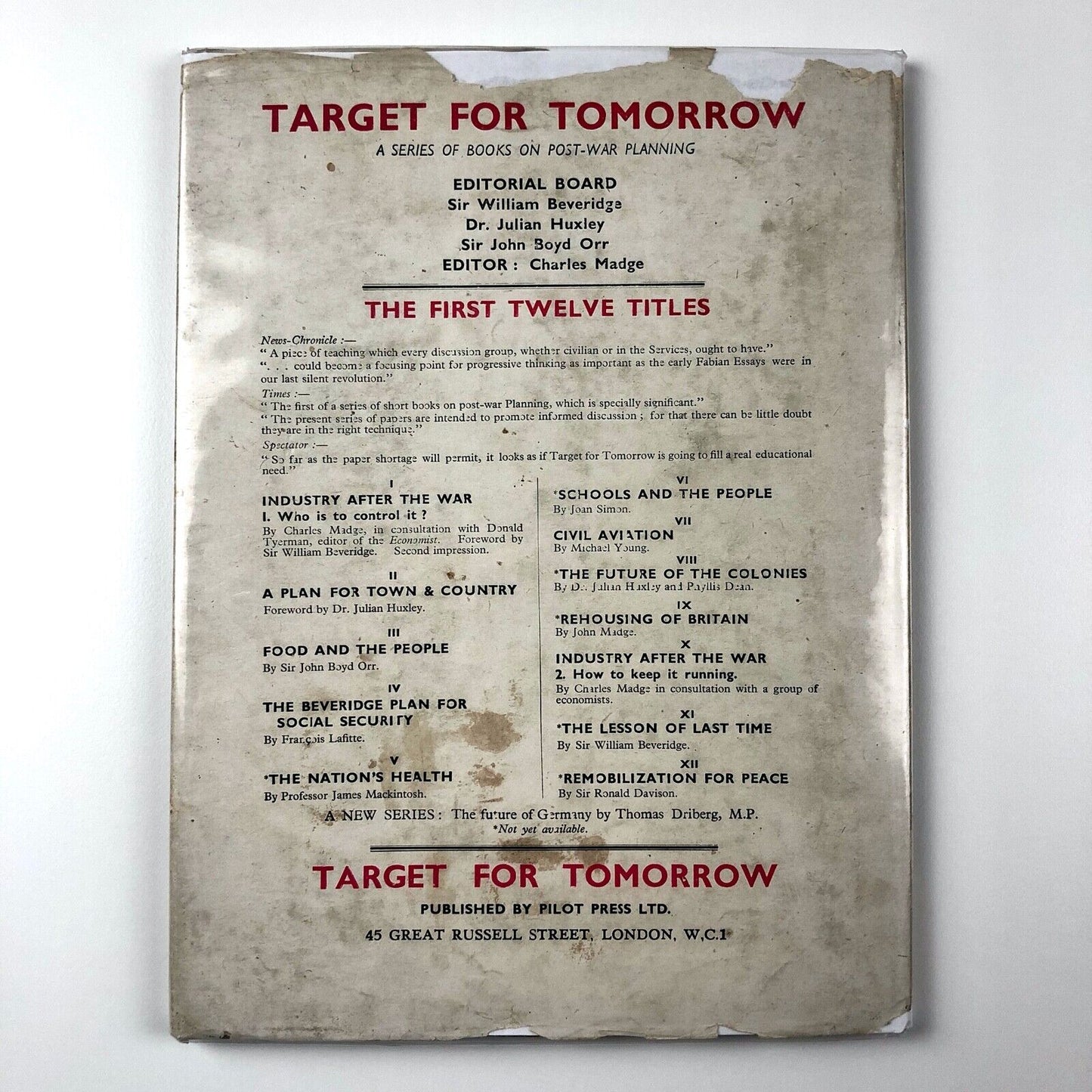 A Plan for Town and Country by Phoebe Pool & Flora Stephenson | Abram Games, 1944