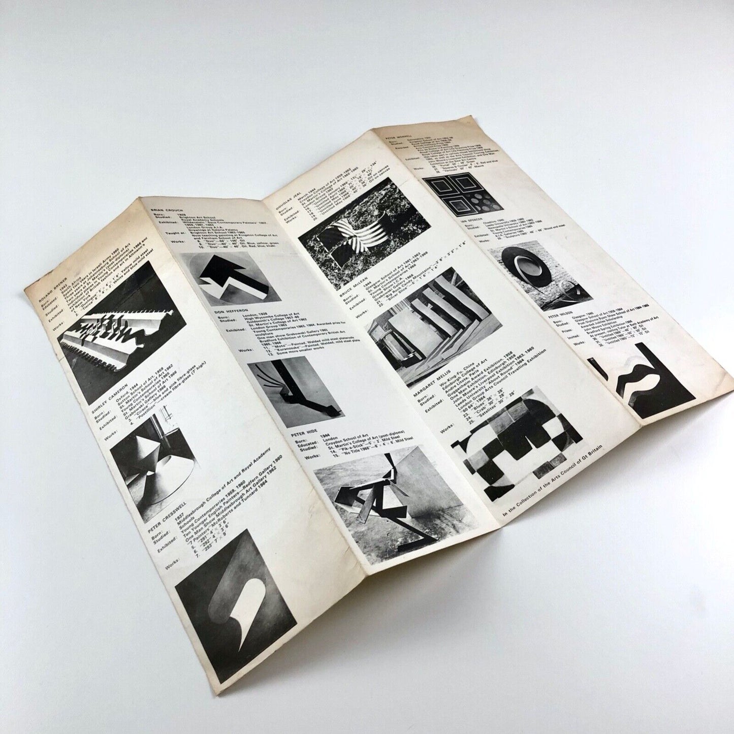 Paintings and sculpture of today | Grabowski Gallery leaflet, 1966 | Roland Brener et al