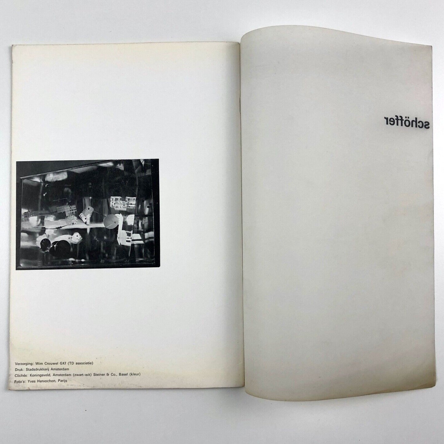Nicolas Schöffer - ruimte | licht | tijd | Catalogue design by Wim Crouwel, 1964