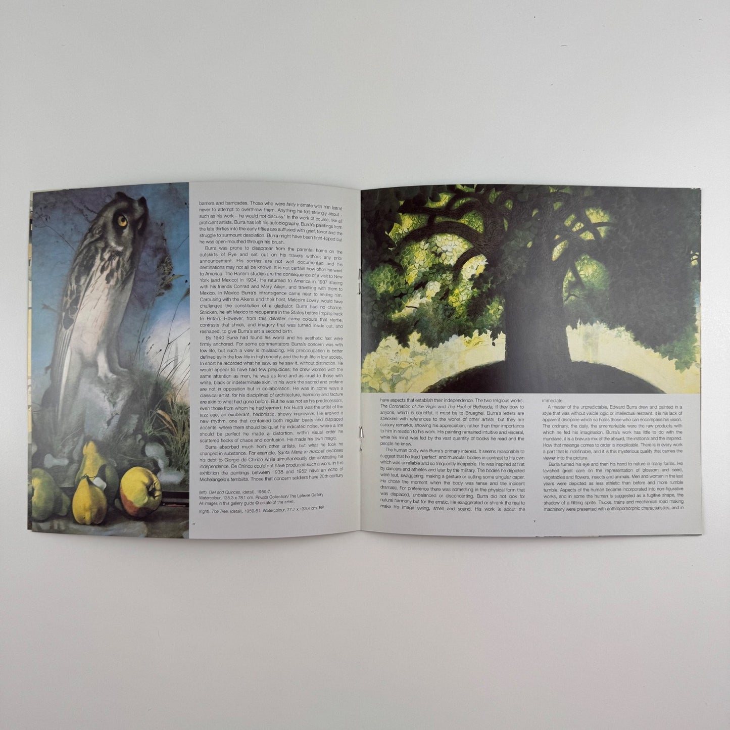 Leaflet Edward Burra | Olympia Fine Art and Antiques Fair, 2001