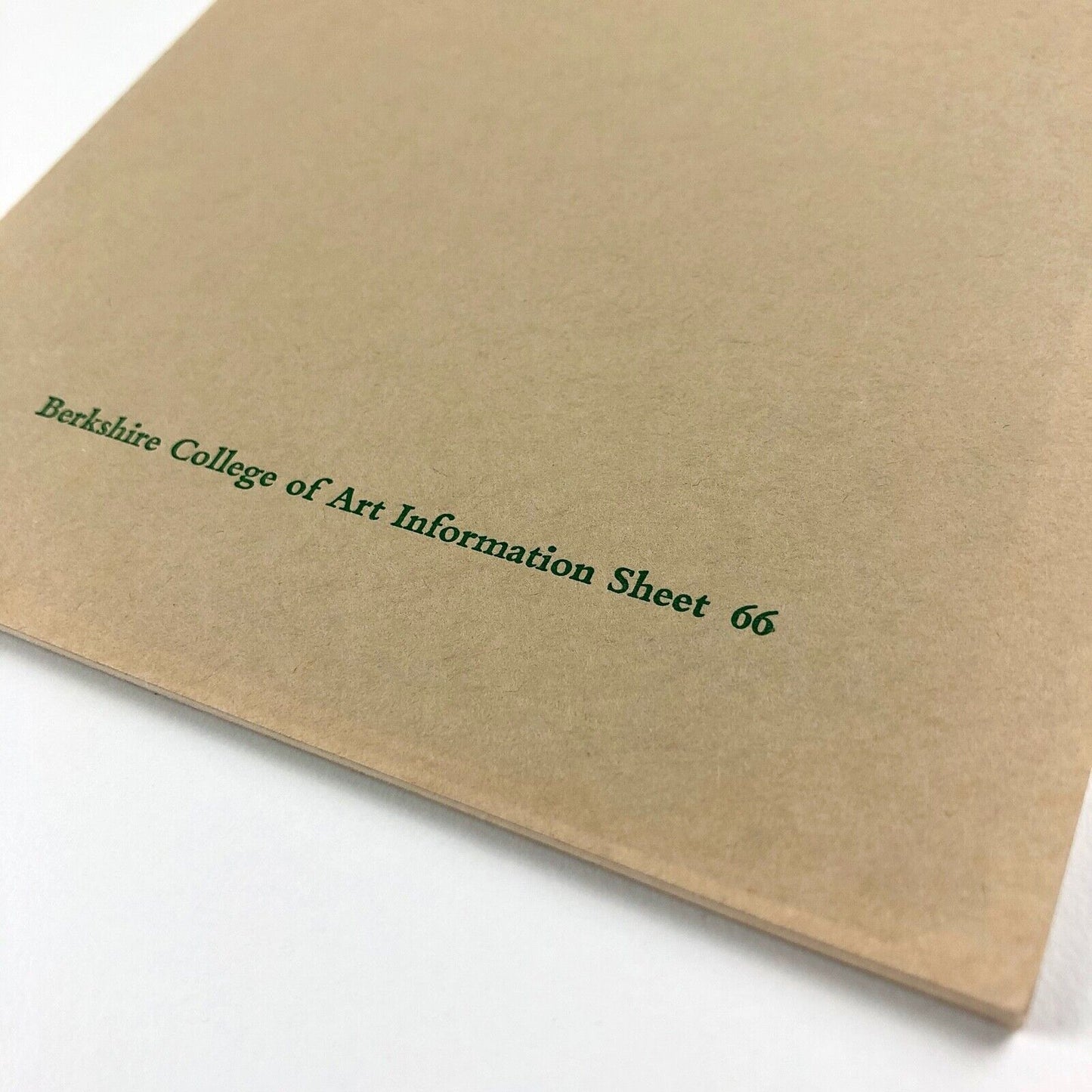 Depositio Cornuti Typographici | Berkshire College of Art Information Sheet 66, 1965