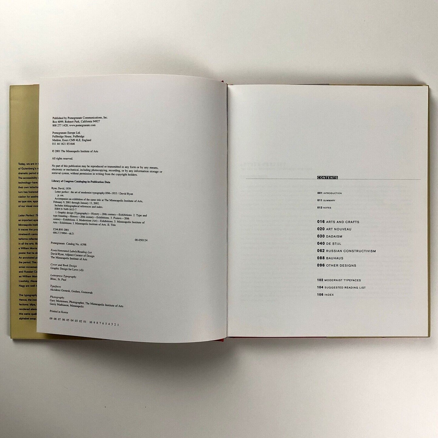 Letter Perfect: The Art of Modernist Typography | Minneapolis Institute | David Ryan, 2001