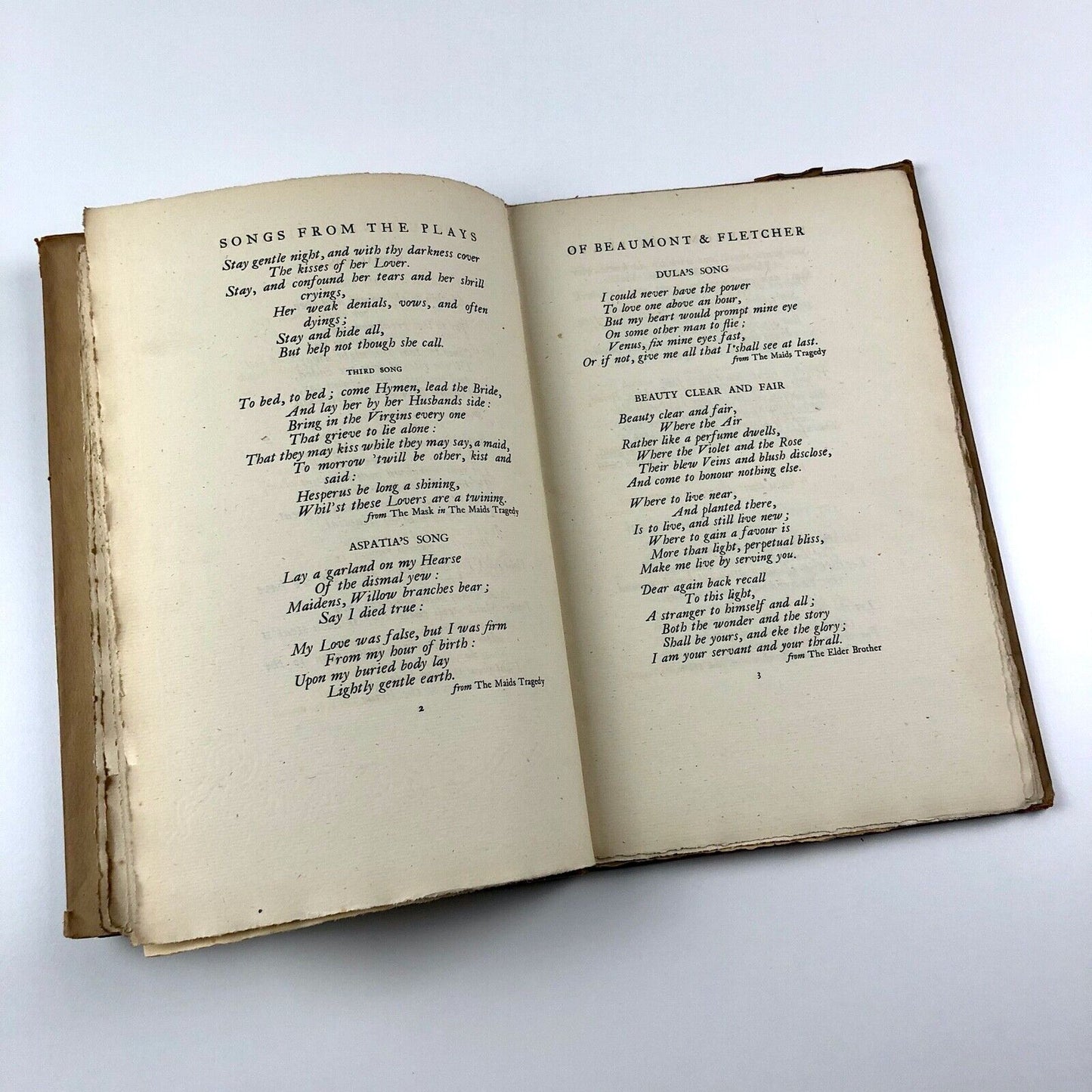 Songs & Lyrics from the Plays of Beaumont and Fletcher | Frederick Etchells, 1928 | Limited edition