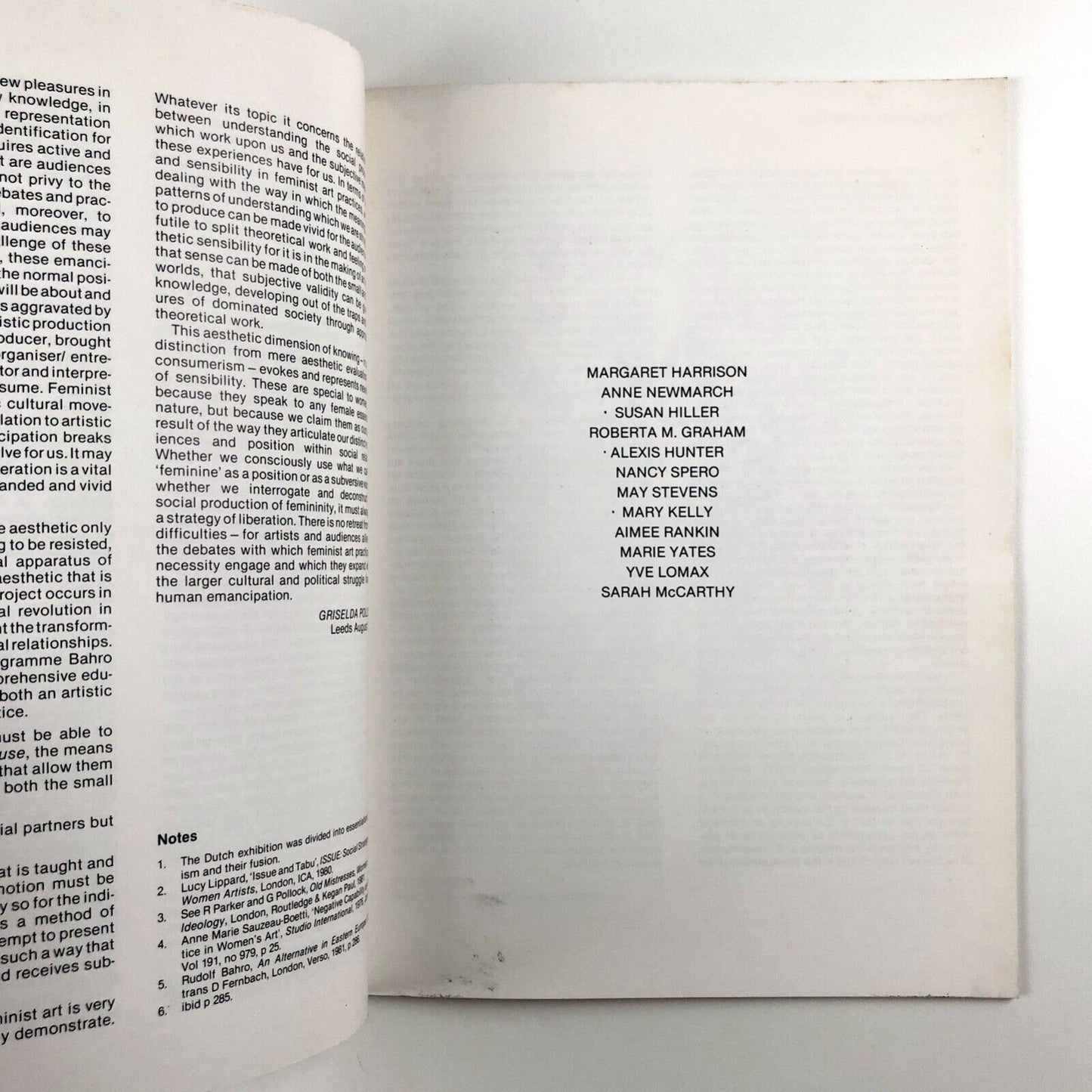 Sense and Sensibility. In Feminist Art Practice | Midland Group Nottingham, 1982