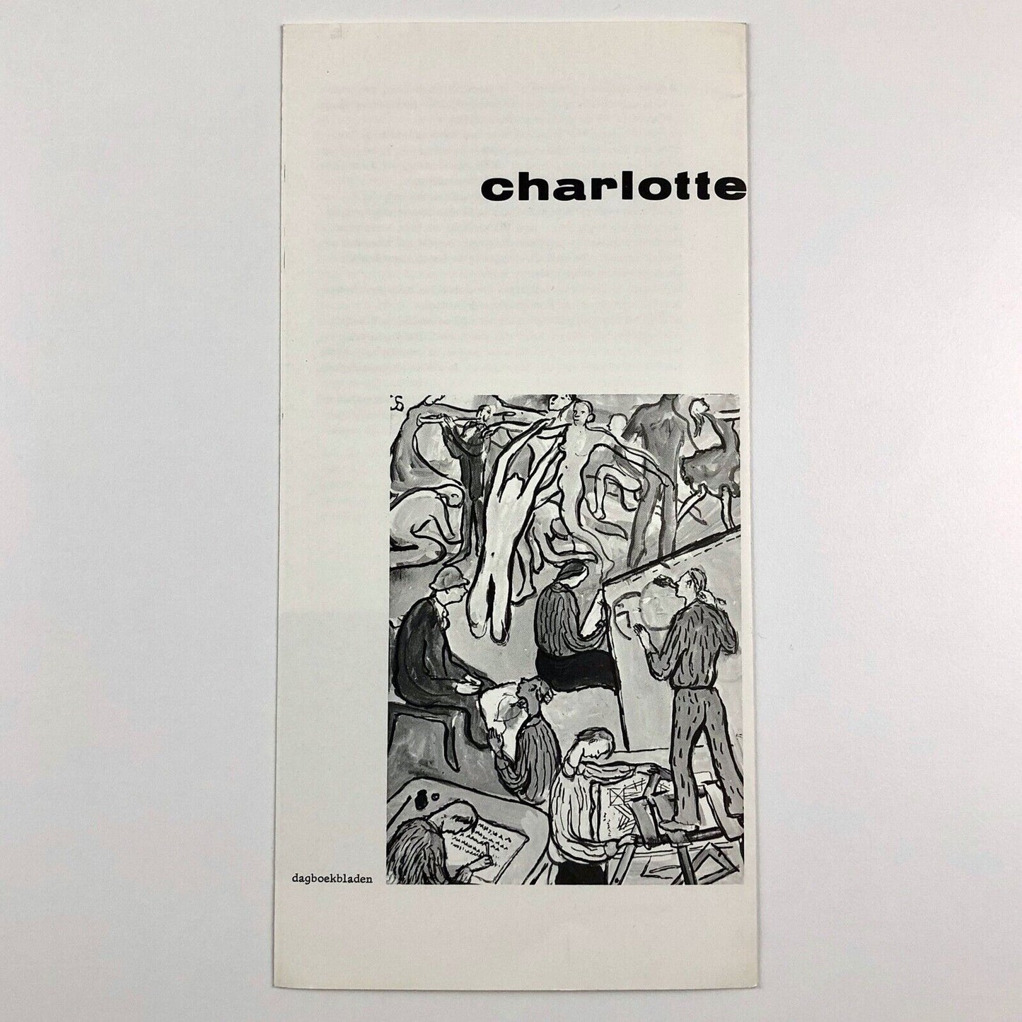 Exhibition leaflet for Charlotte Salomon | Museum Fodor Amsterdam | Cat. no. 259, 1961