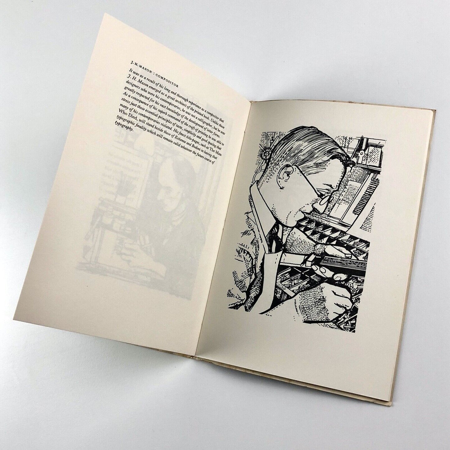 J. H. Mason R.D.I. – A Selection from the Notebooks of a Scholar-Printer by John Mason | Illustrated by Rigby Graham | 1961 signed