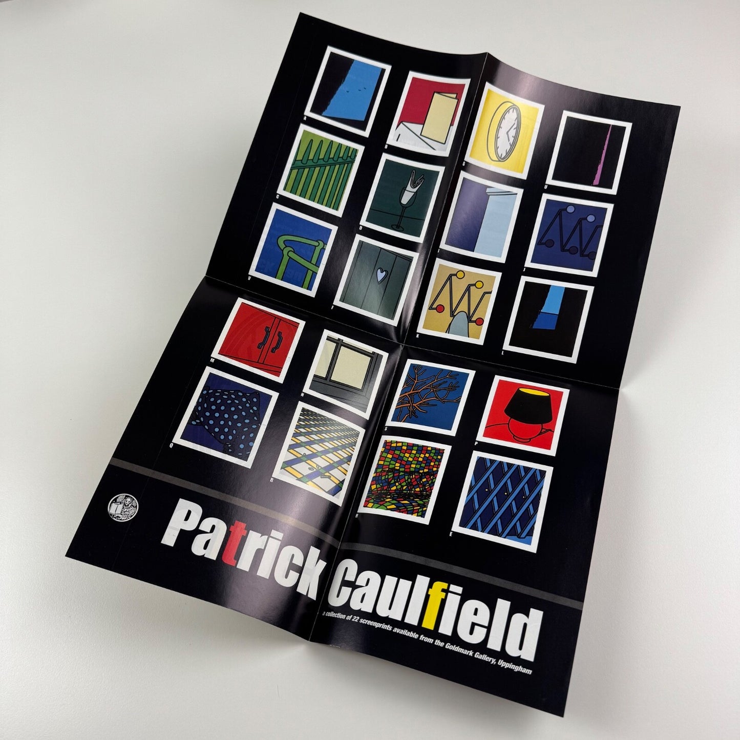 Promotional fold out brochure for Patrick Caulfield | Goldmark Gallery